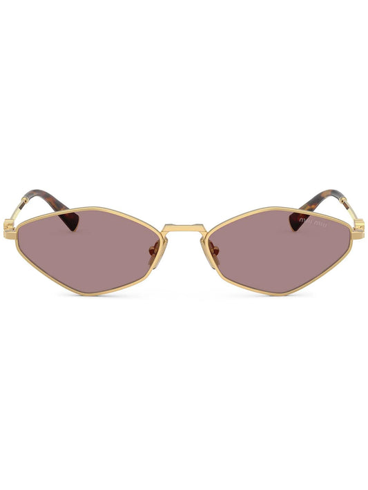 geometric-frame sunglasses