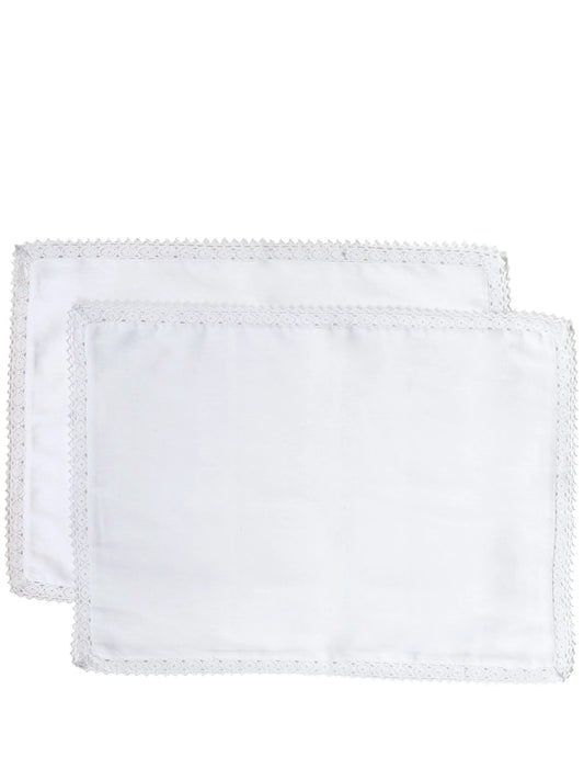 crochet trim placemats (set of two)