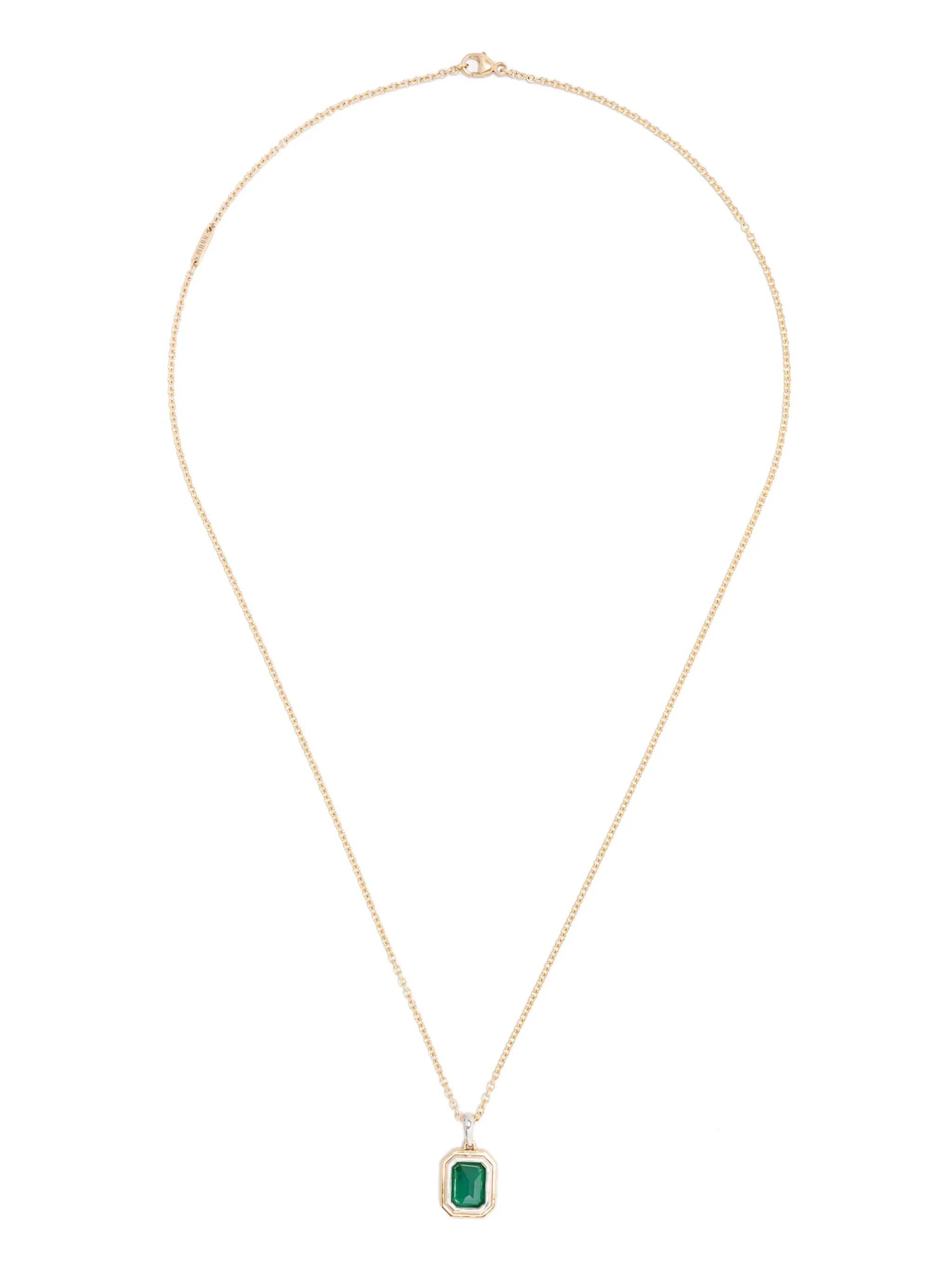 18K yellow gold Equinox peridot necklace