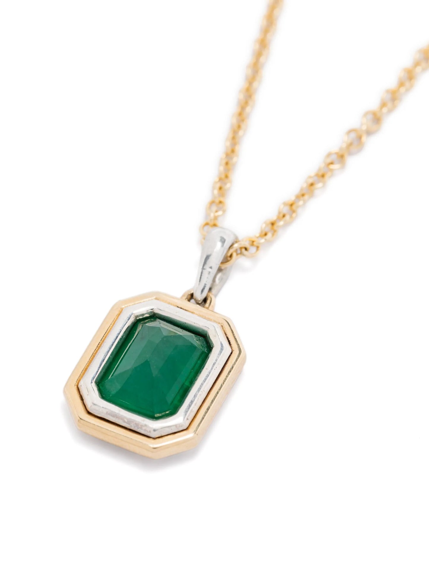 18K yellow gold Equinox peridot necklace