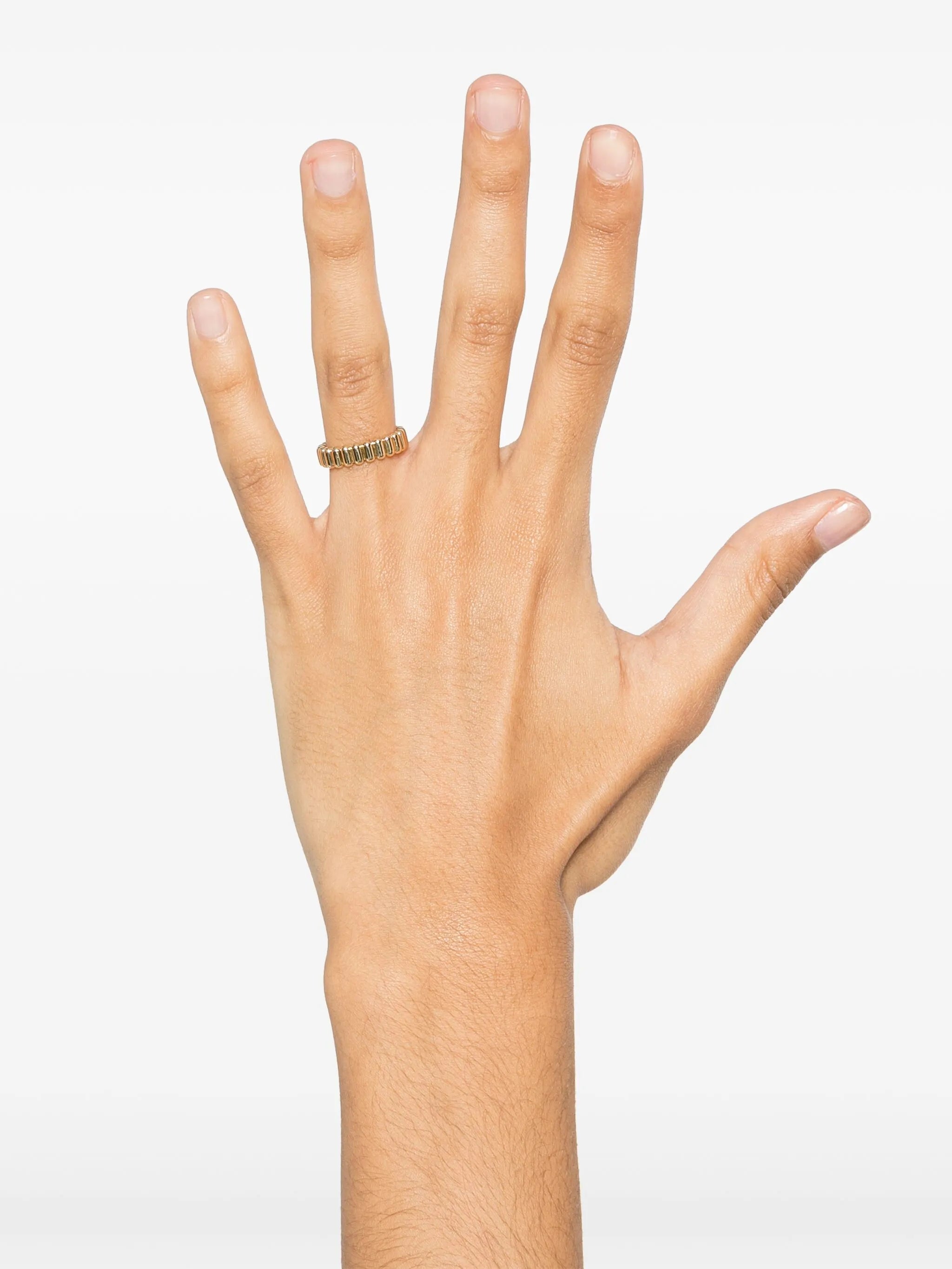 18CT yellow gold Capsule ring