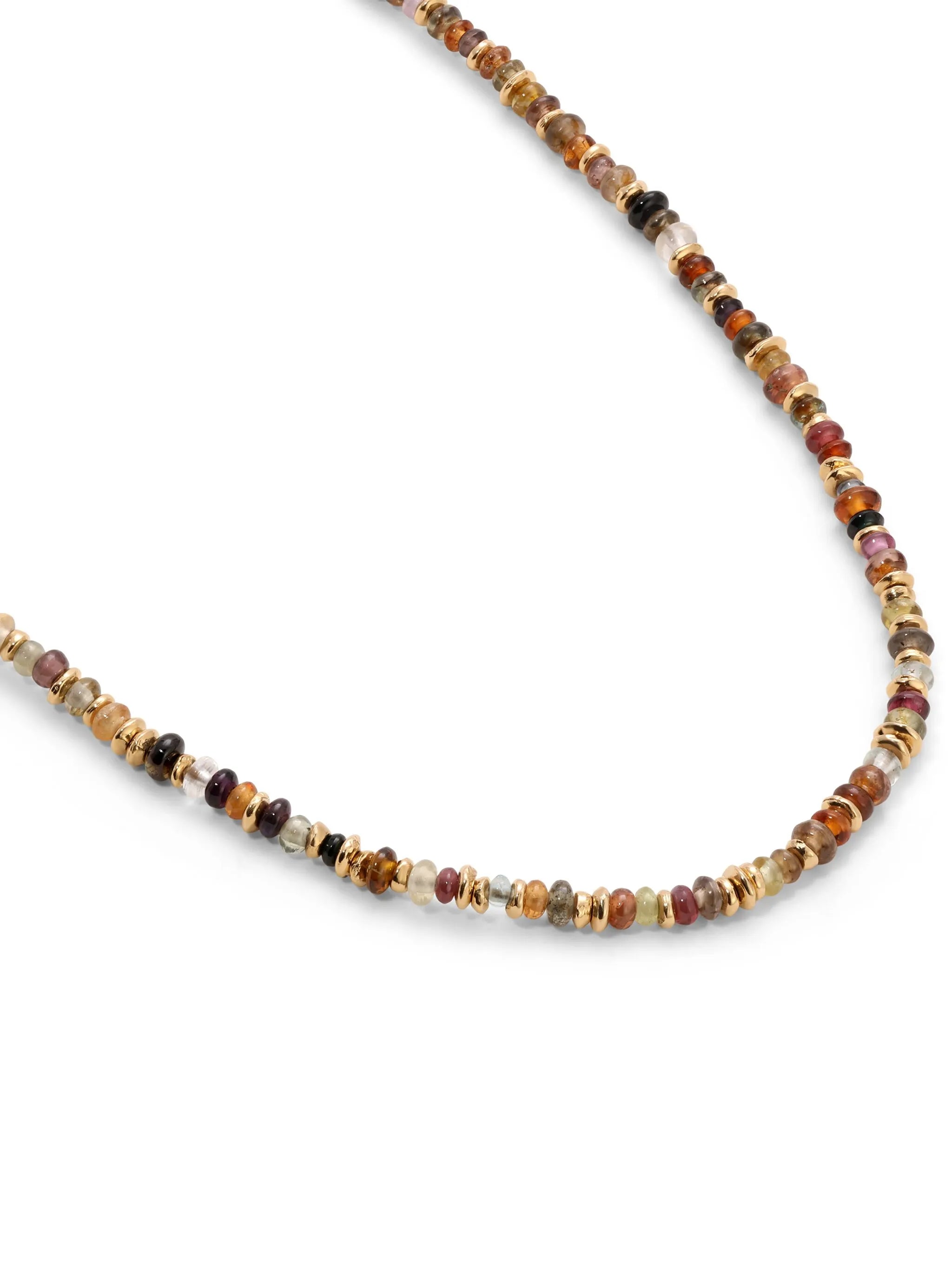 18kt yellow gold Pilla sapphire necklace