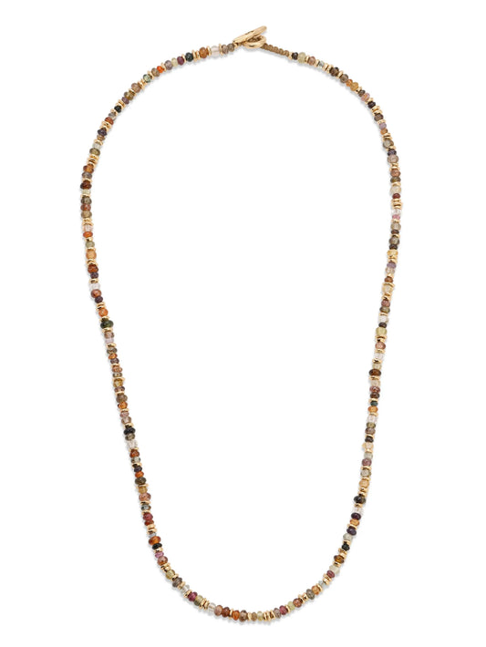 18kt yellow gold Pilla sapphire necklace