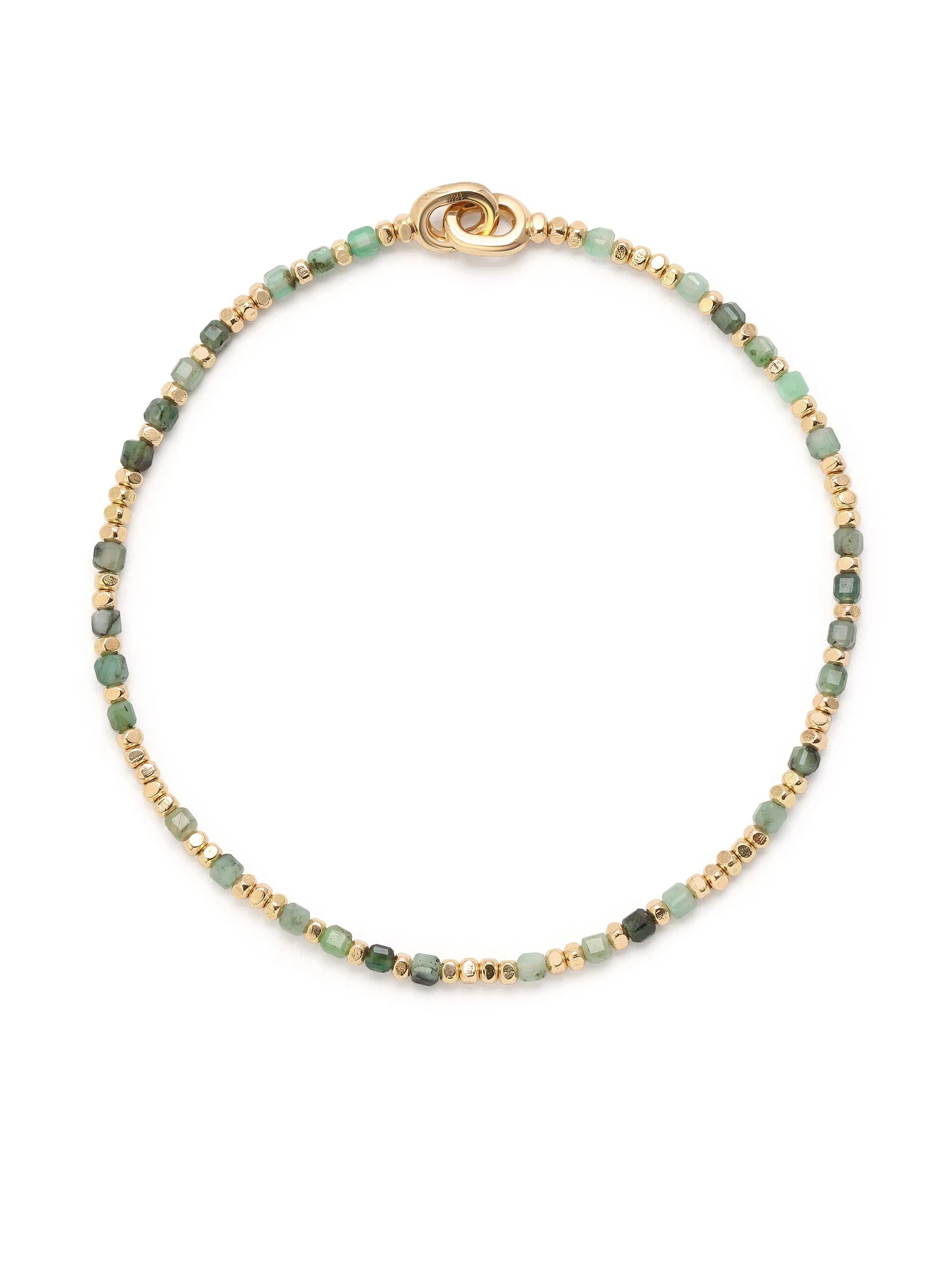 18kt yellow gold Percep emerald bracelet