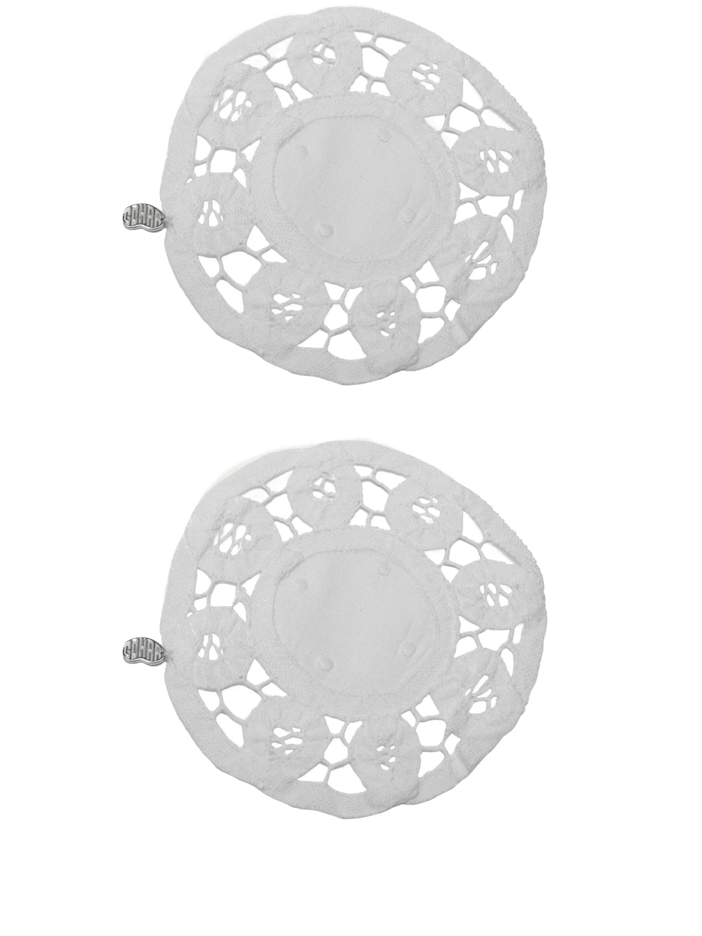 lace coasters (set of two)