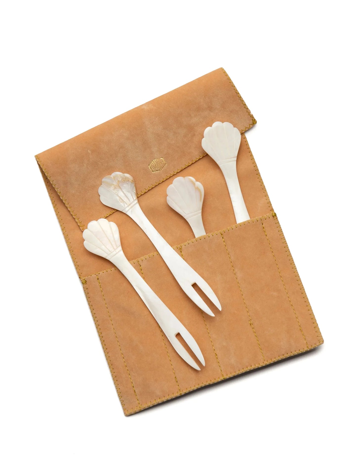 mother-of-pearl seafood pick (set of four)