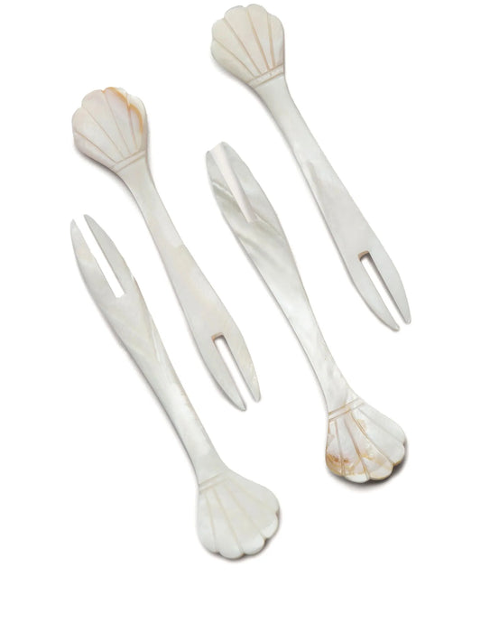 mother-of-pearl seafood pick (set of four)