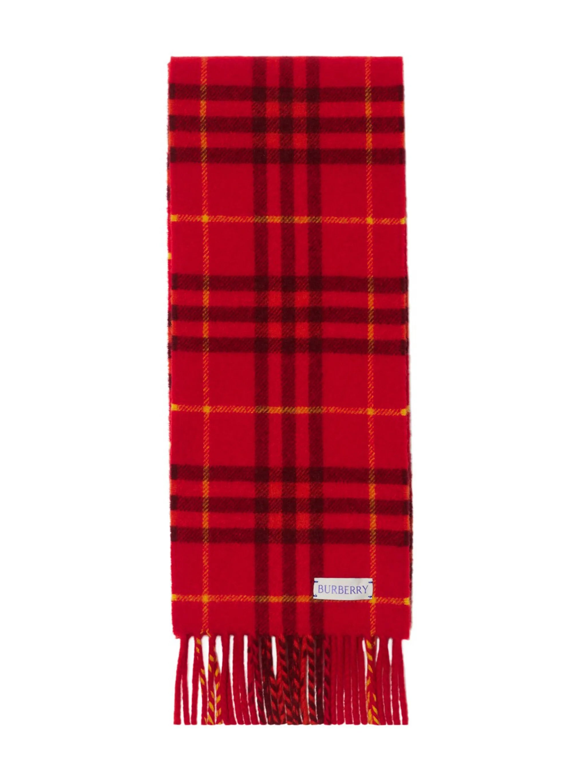 checked cashmere scarf