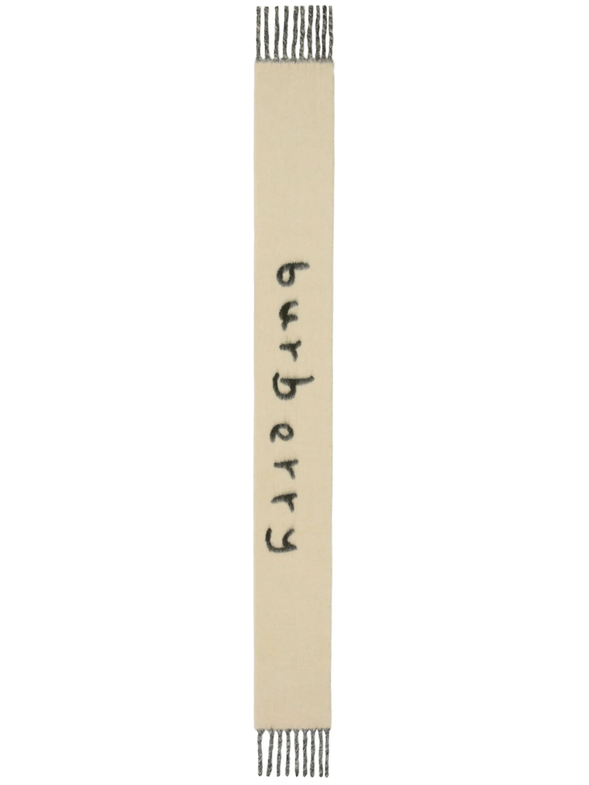 logo-intarsia reversible scarf