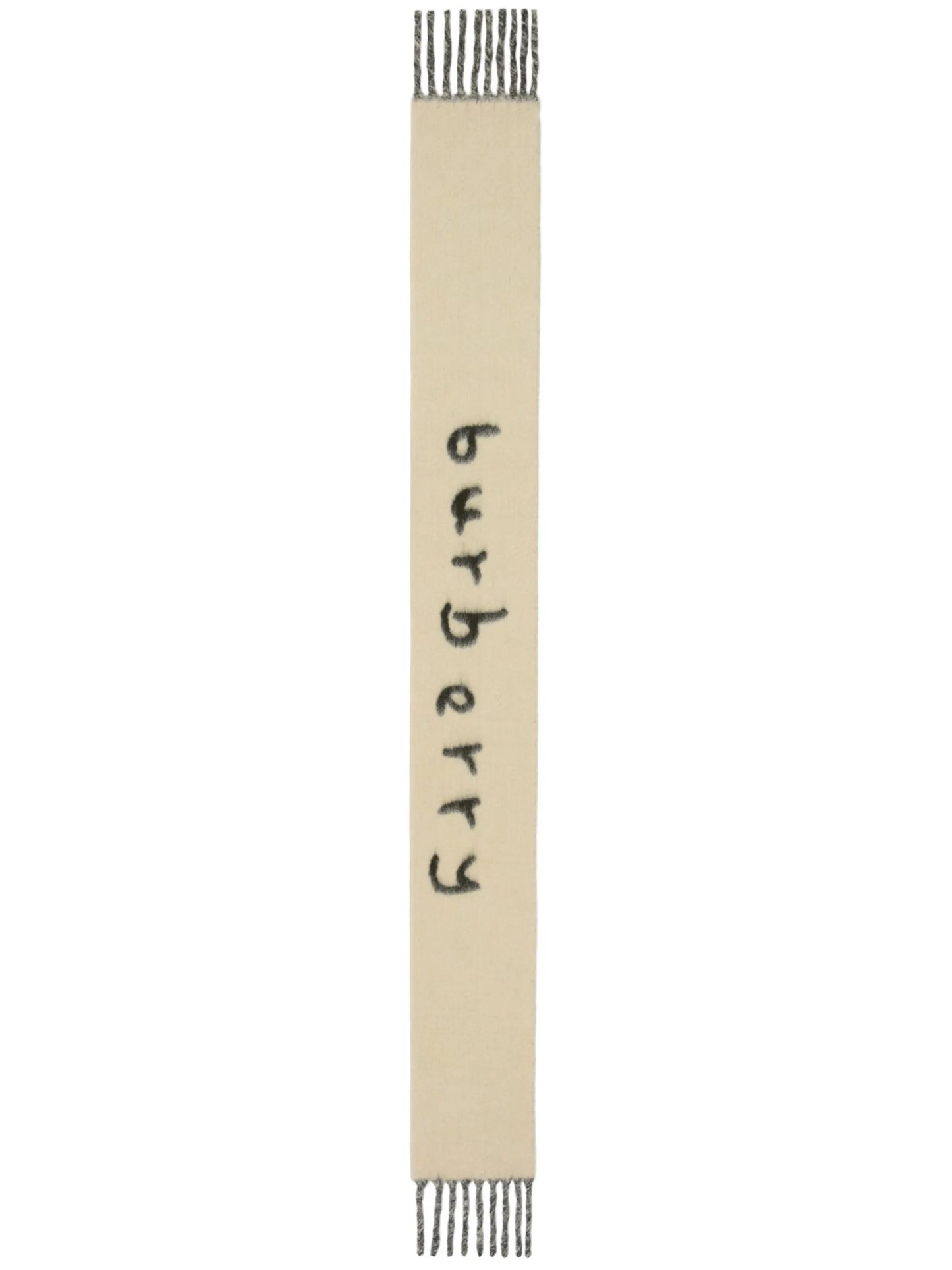 logo-intarsia reversible scarf