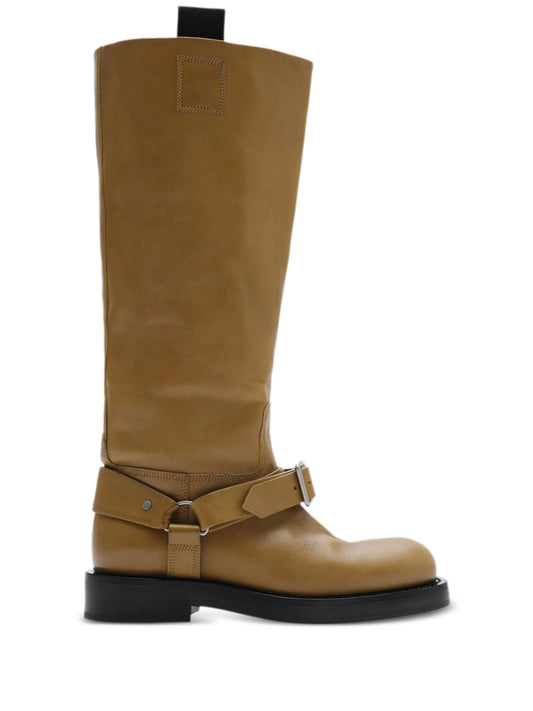 leather biker boots