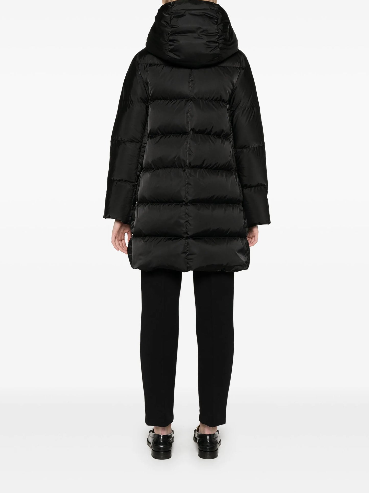 Raso hooded padded coat