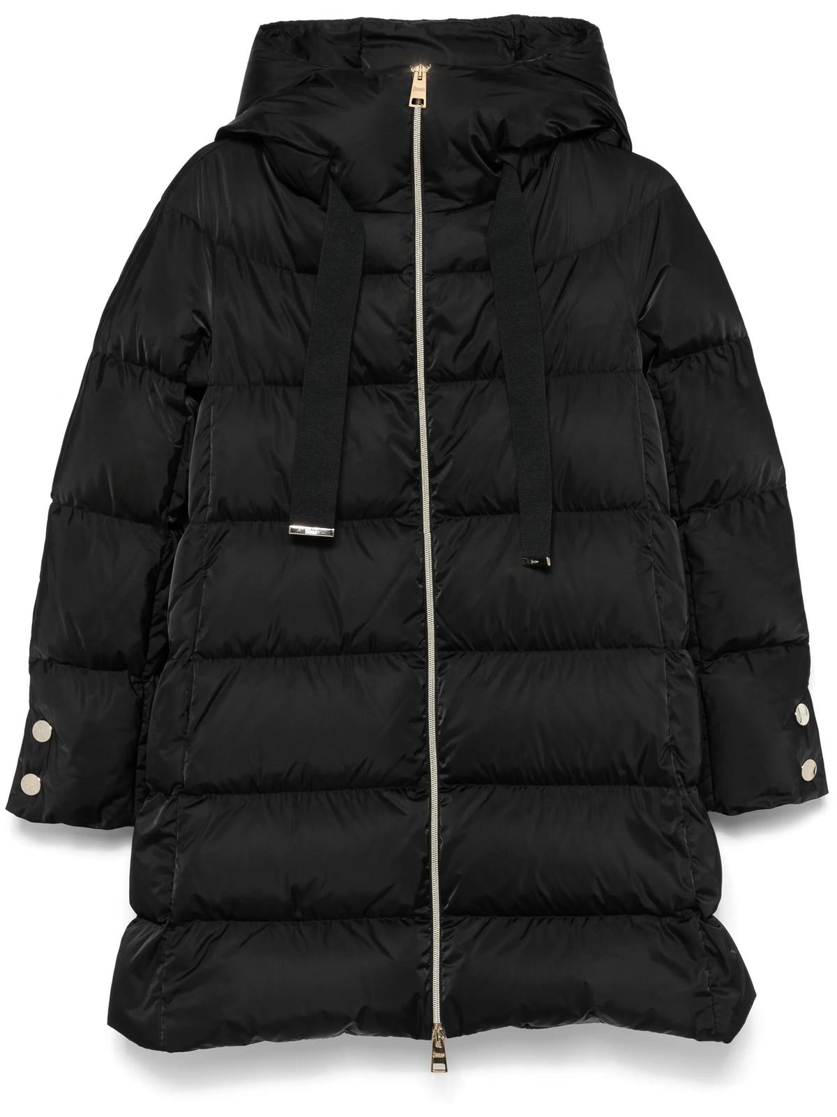 quilted A-shape coat