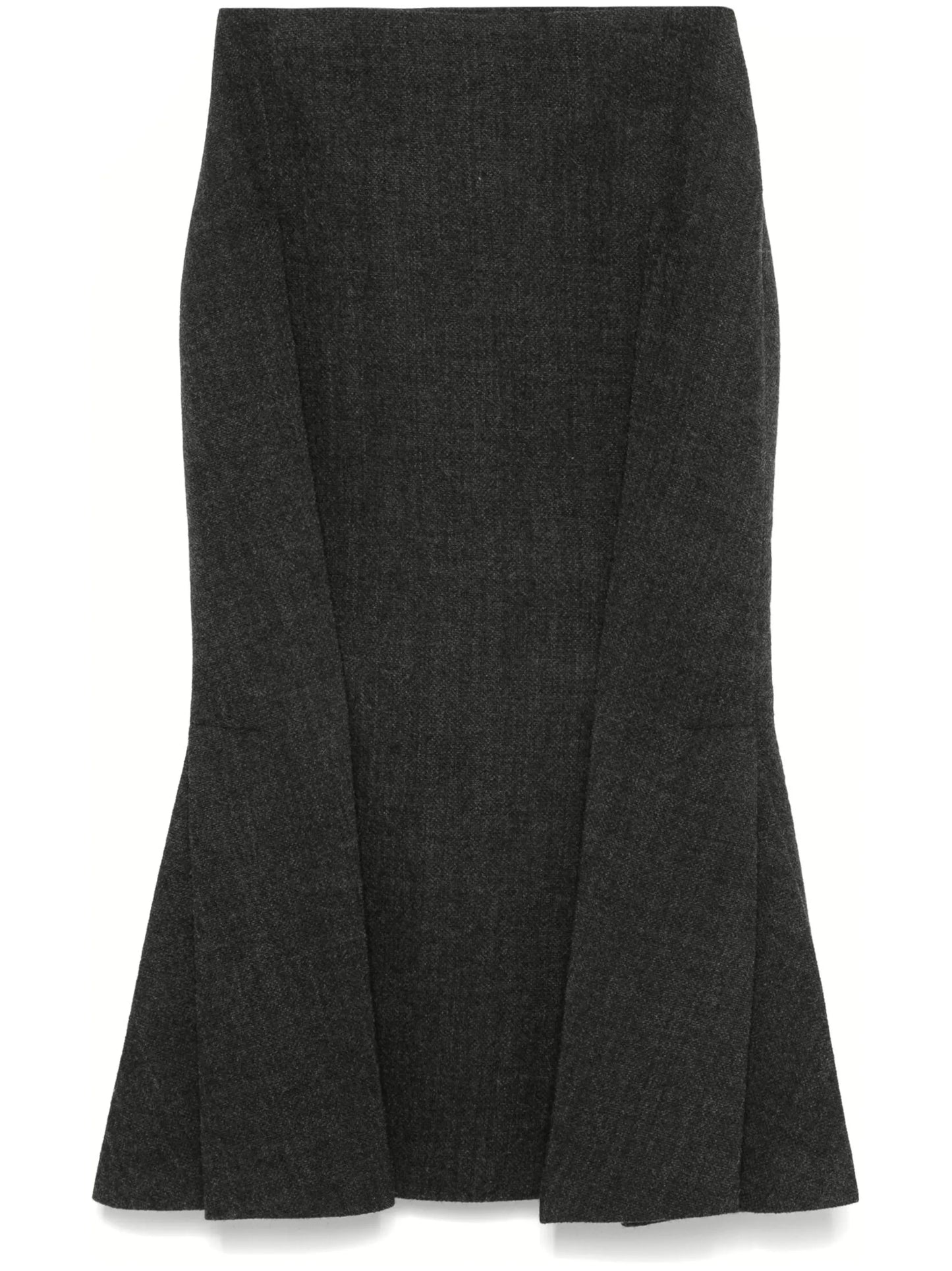 pleated midi skirt