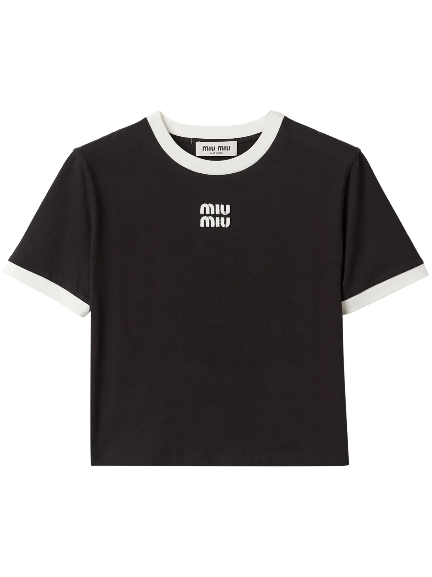 logo-embroidered T-shirt