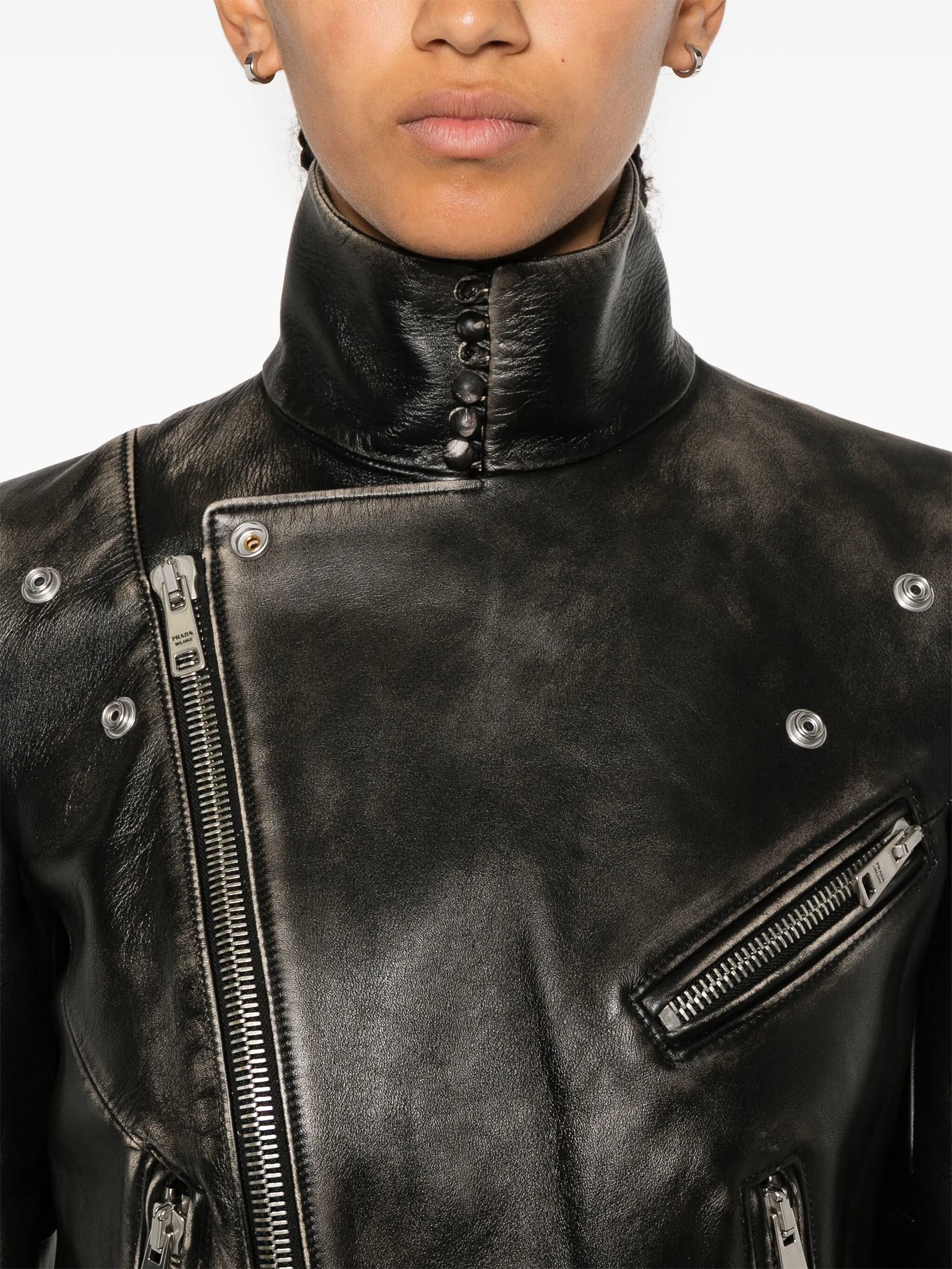 leather biker jacket