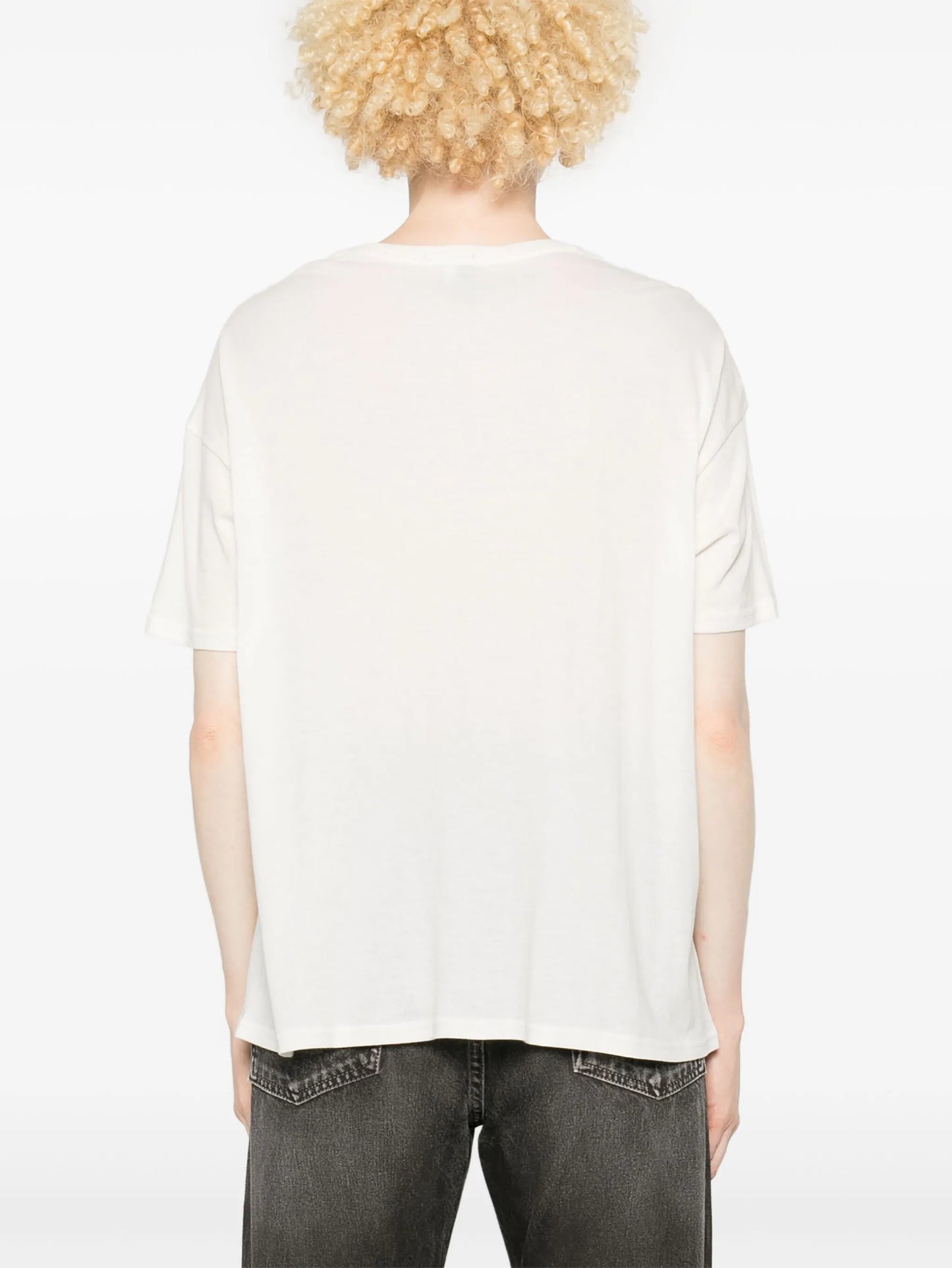 slogan-print T-shirt