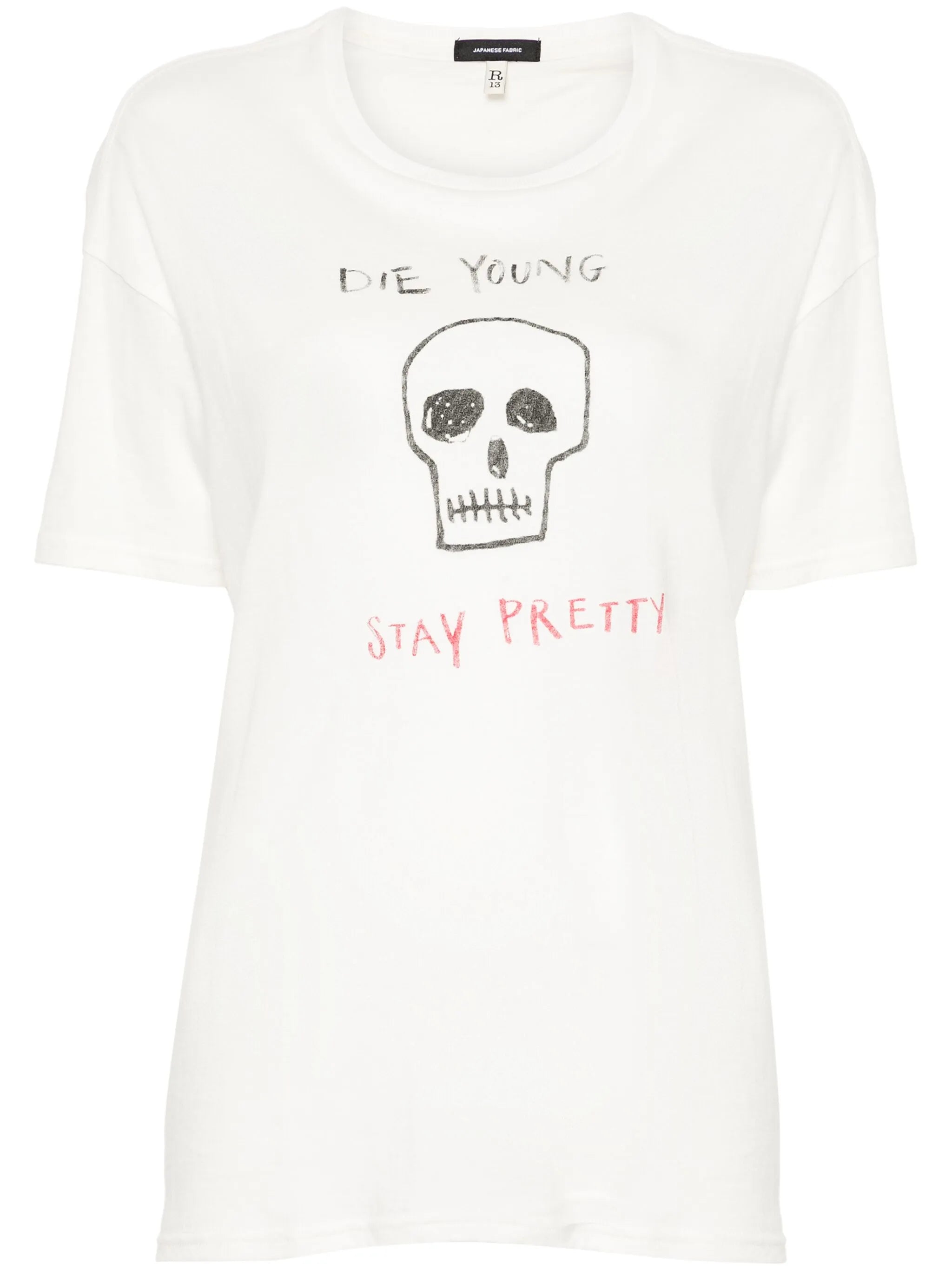 slogan-print T-shirt
