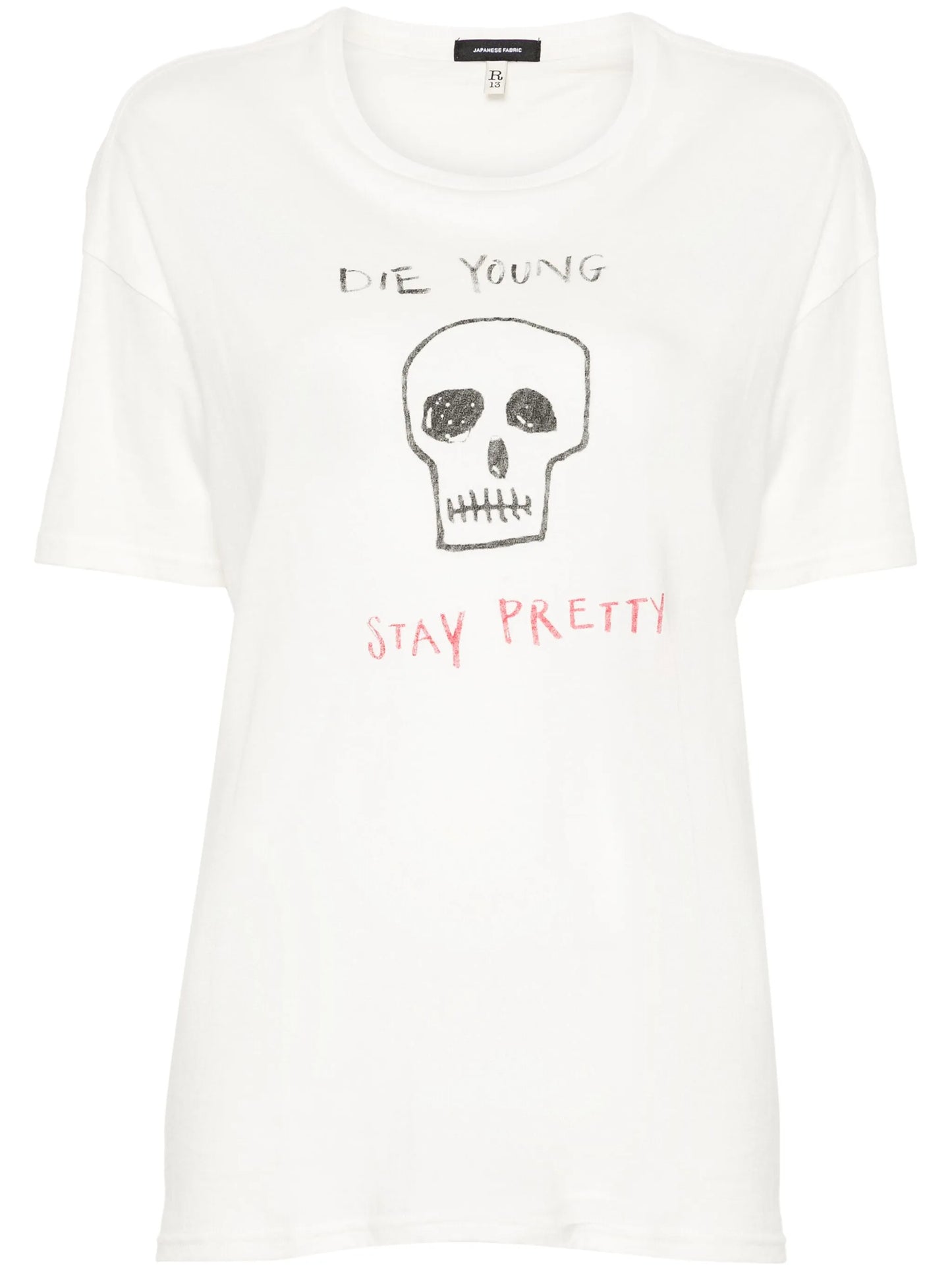 slogan-print T-shirt
