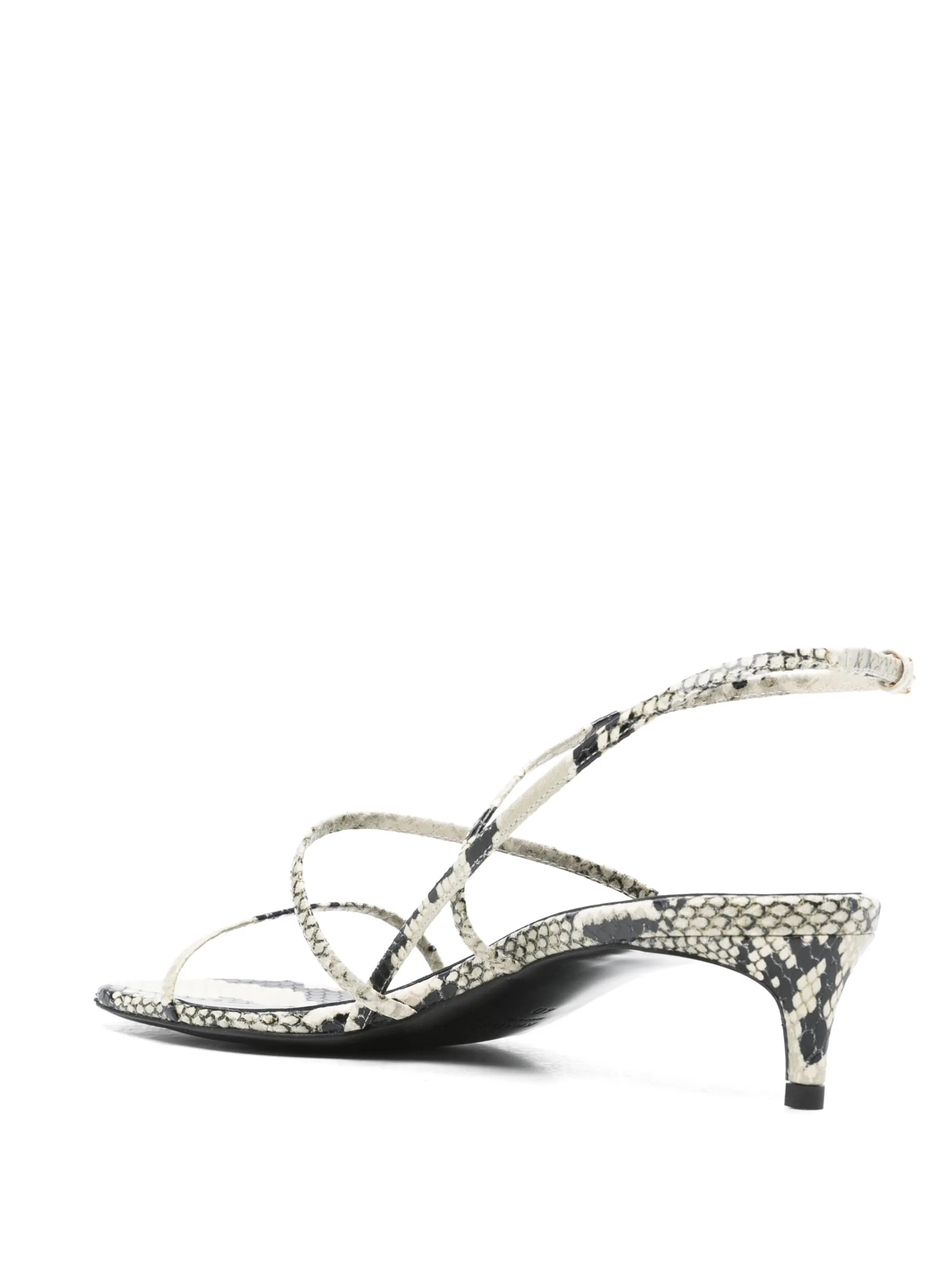 35mm snakeskin-print sandals