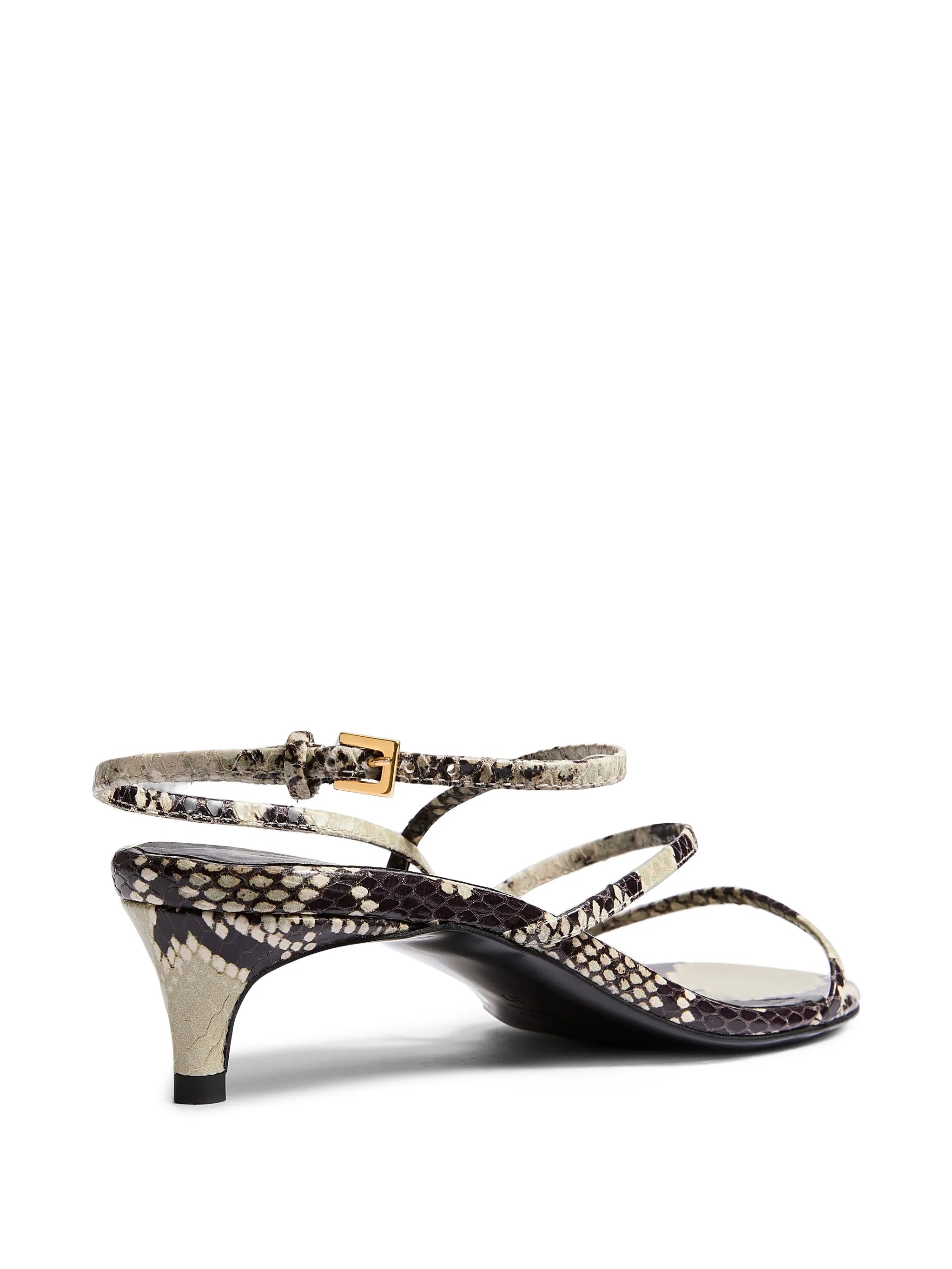 35mm snakeskin-print sandals