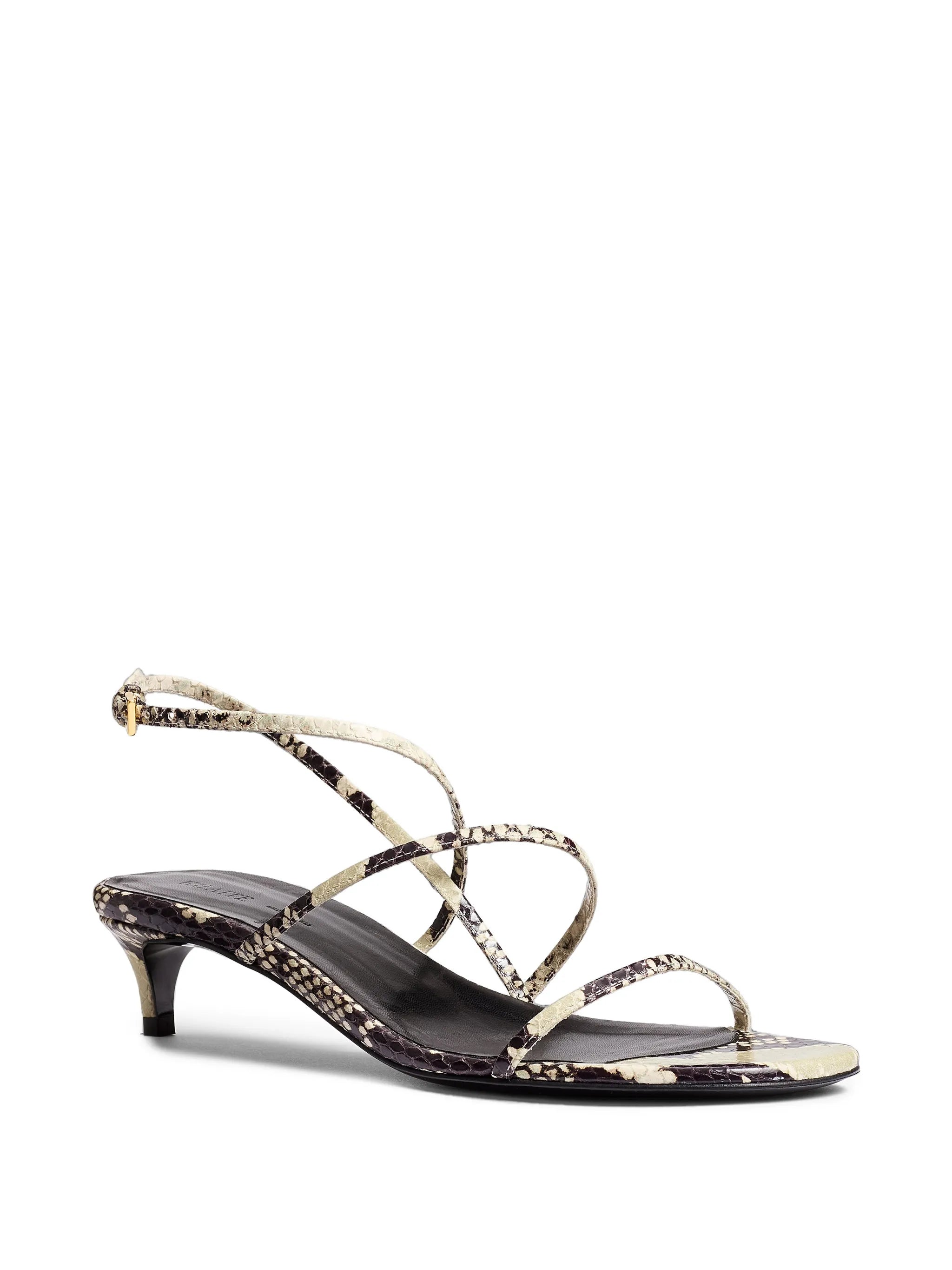 35mm snakeskin-print sandals
