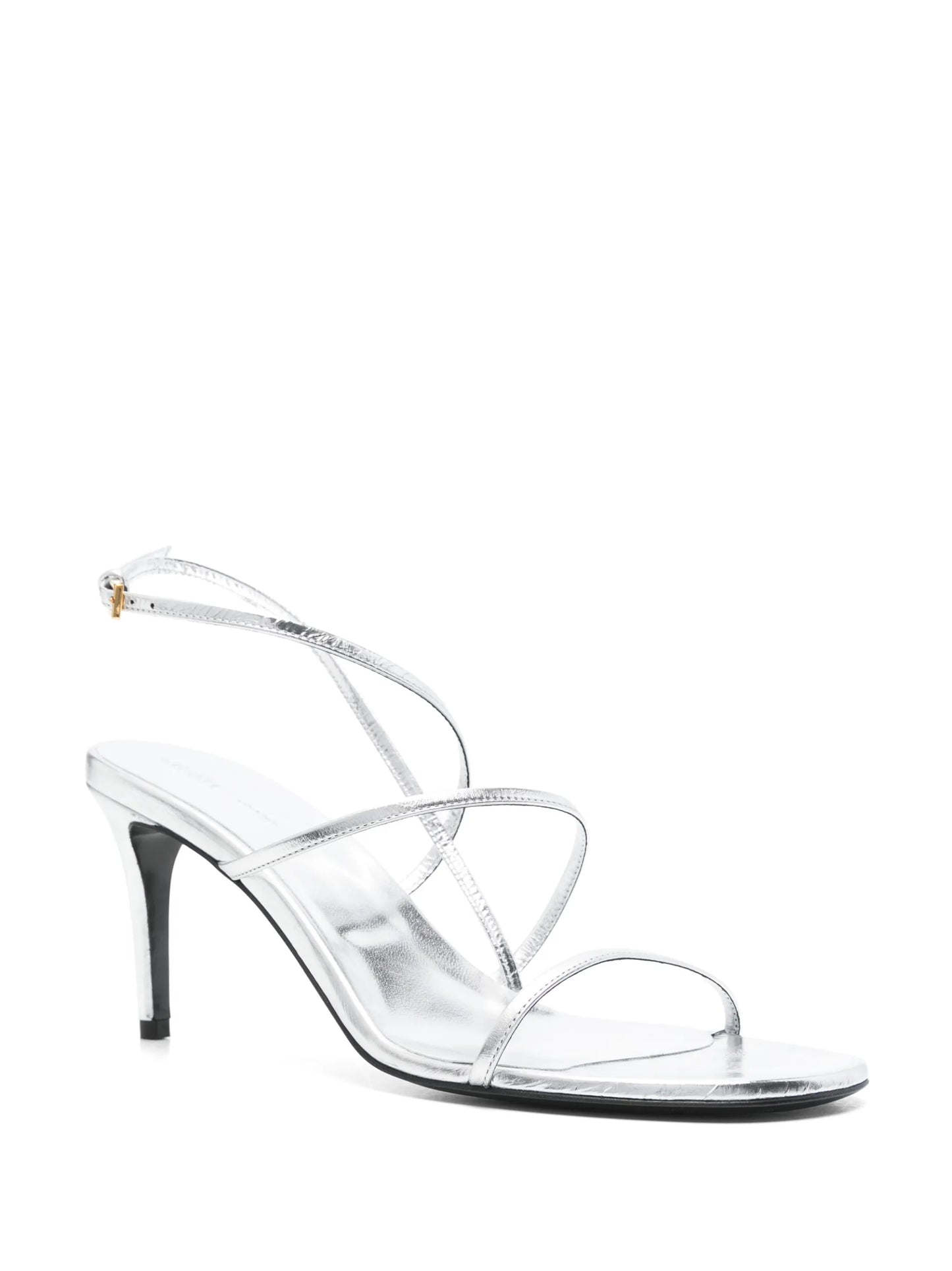 75mm metallic-effect sandals