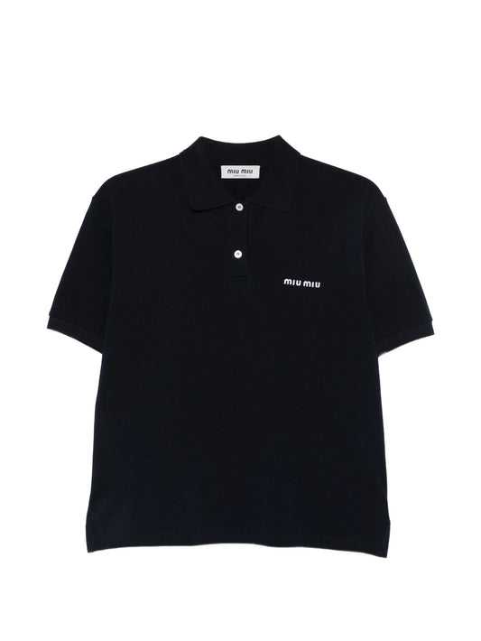 cotton piqué polo shirt