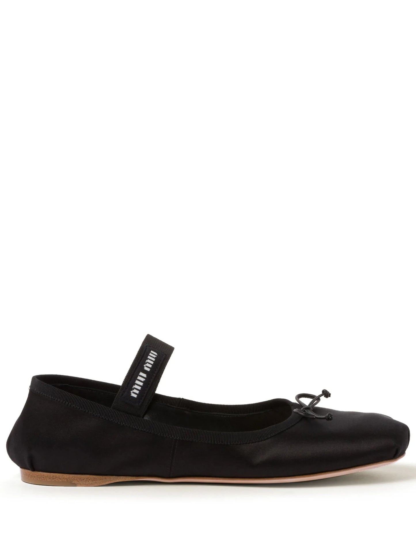 logo-strap ballet flats