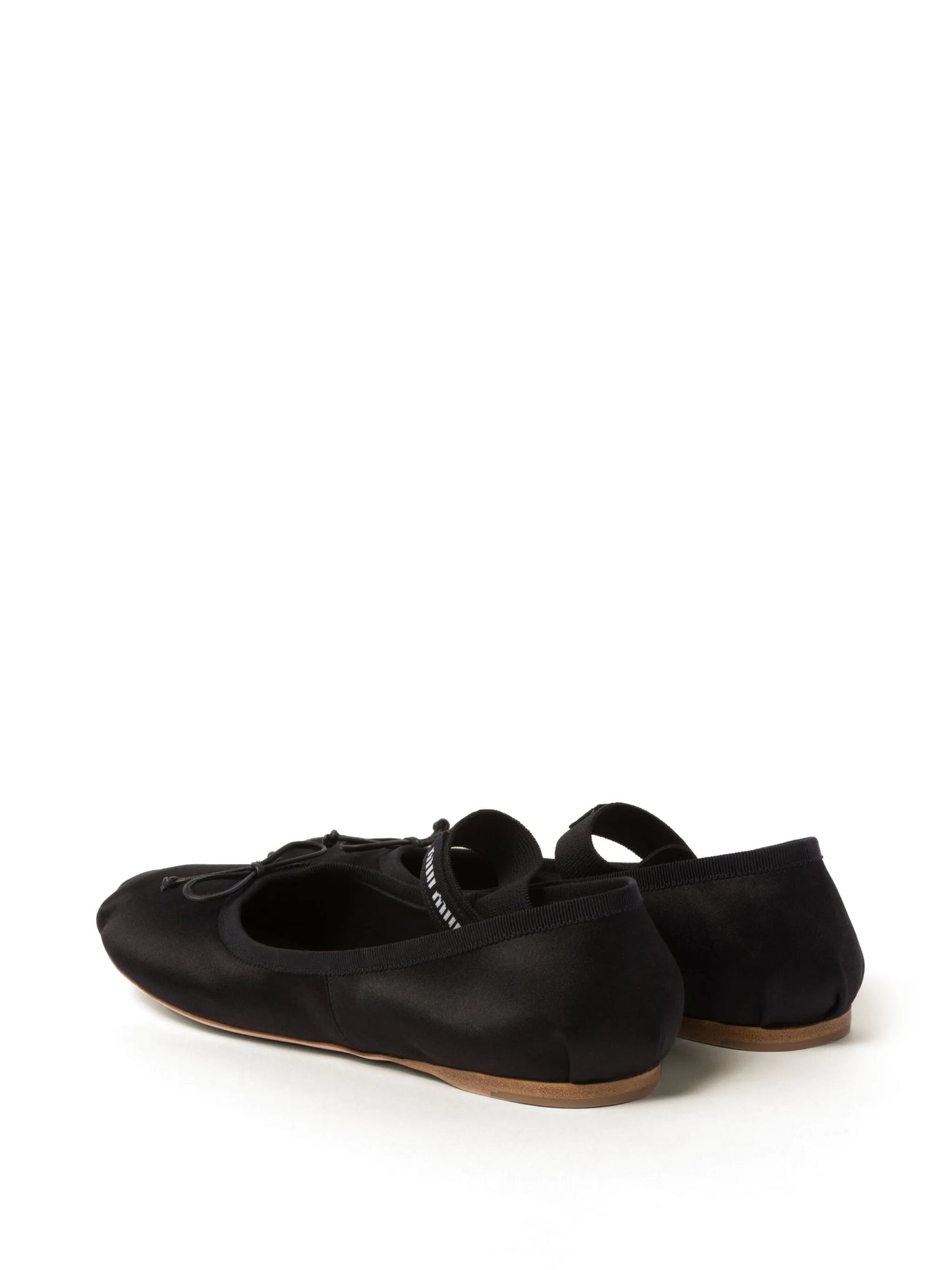 logo-strap ballet flats