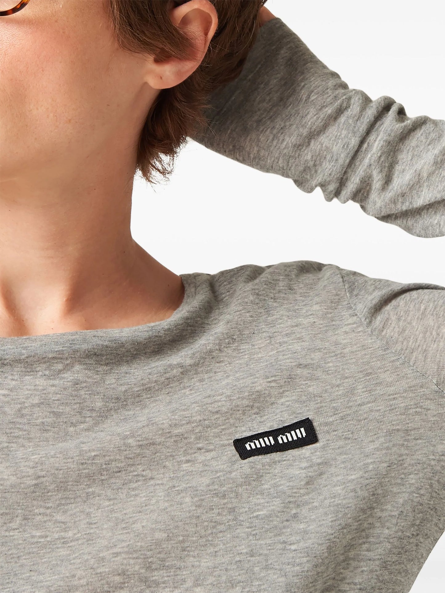 ribbed knit jersey dress