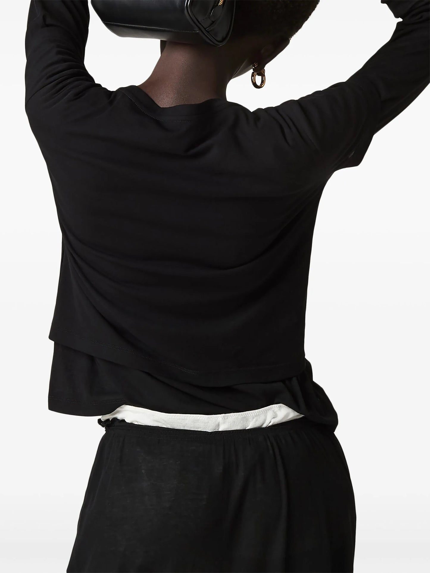 ribbed jersey T-shirt