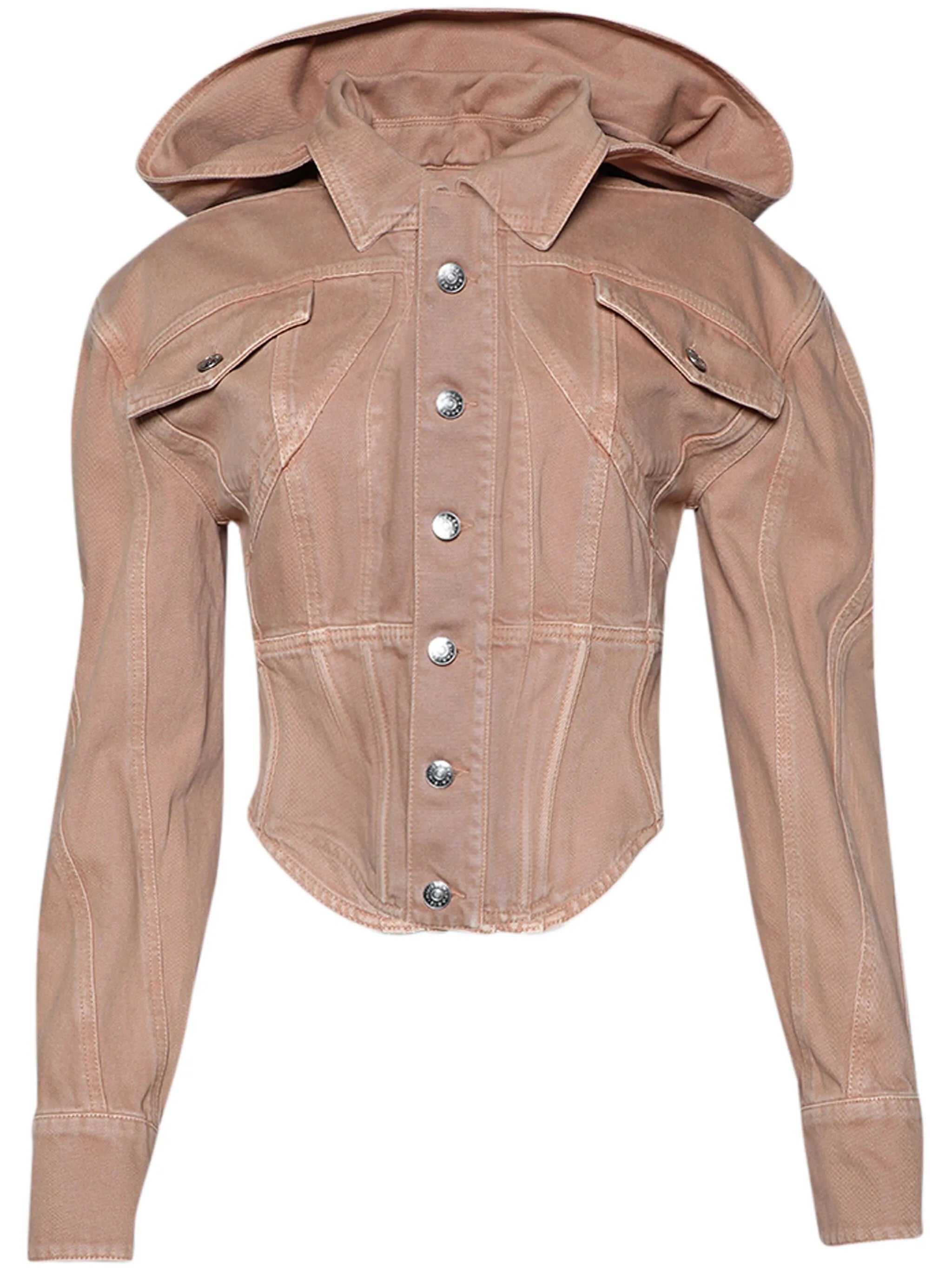 corseted denim jacket