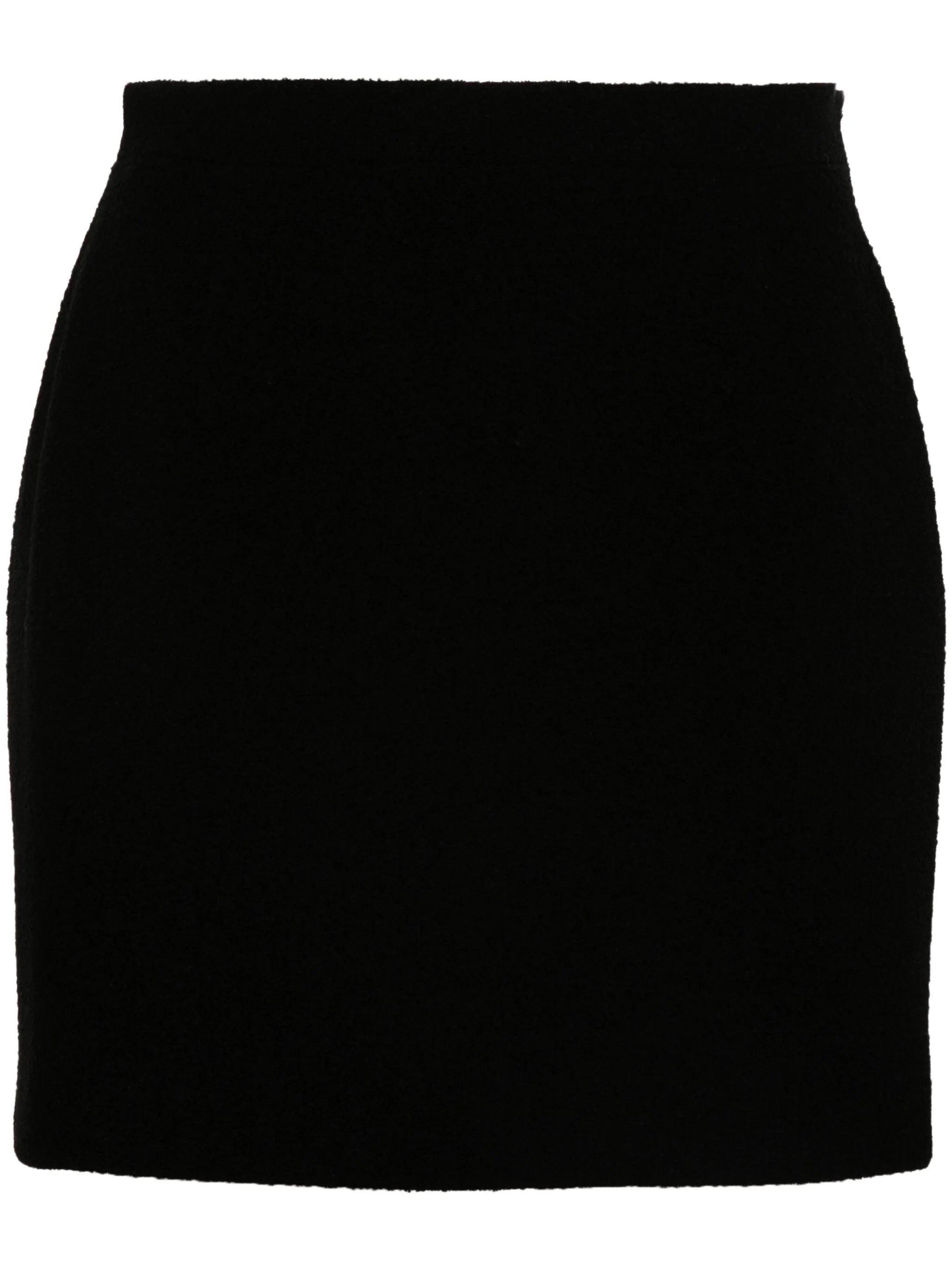 tweed bouclé mini skirt