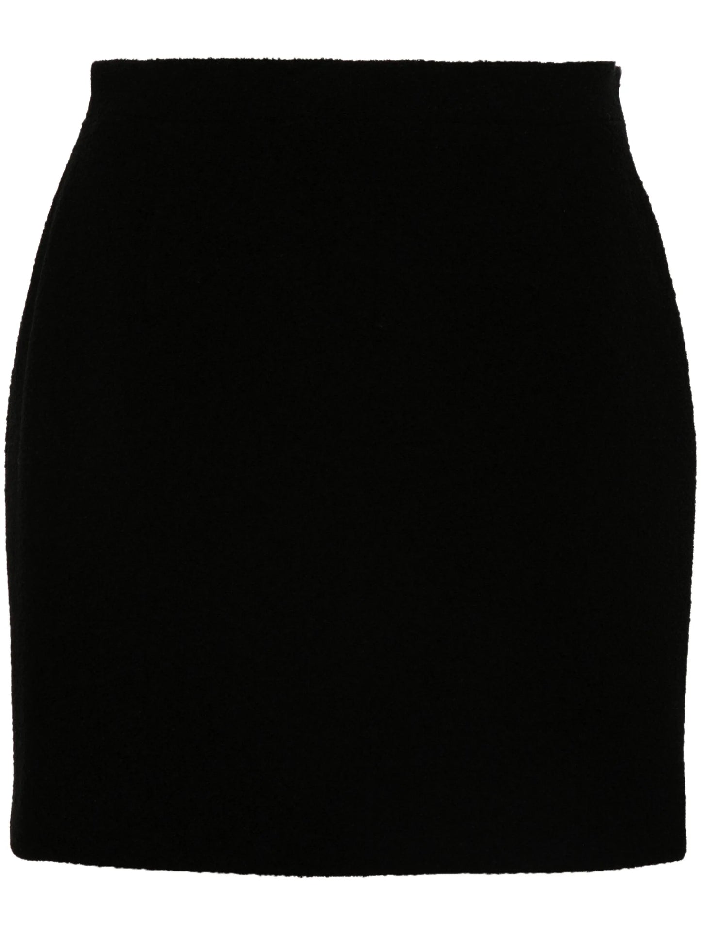 tweed bouclé mini skirt