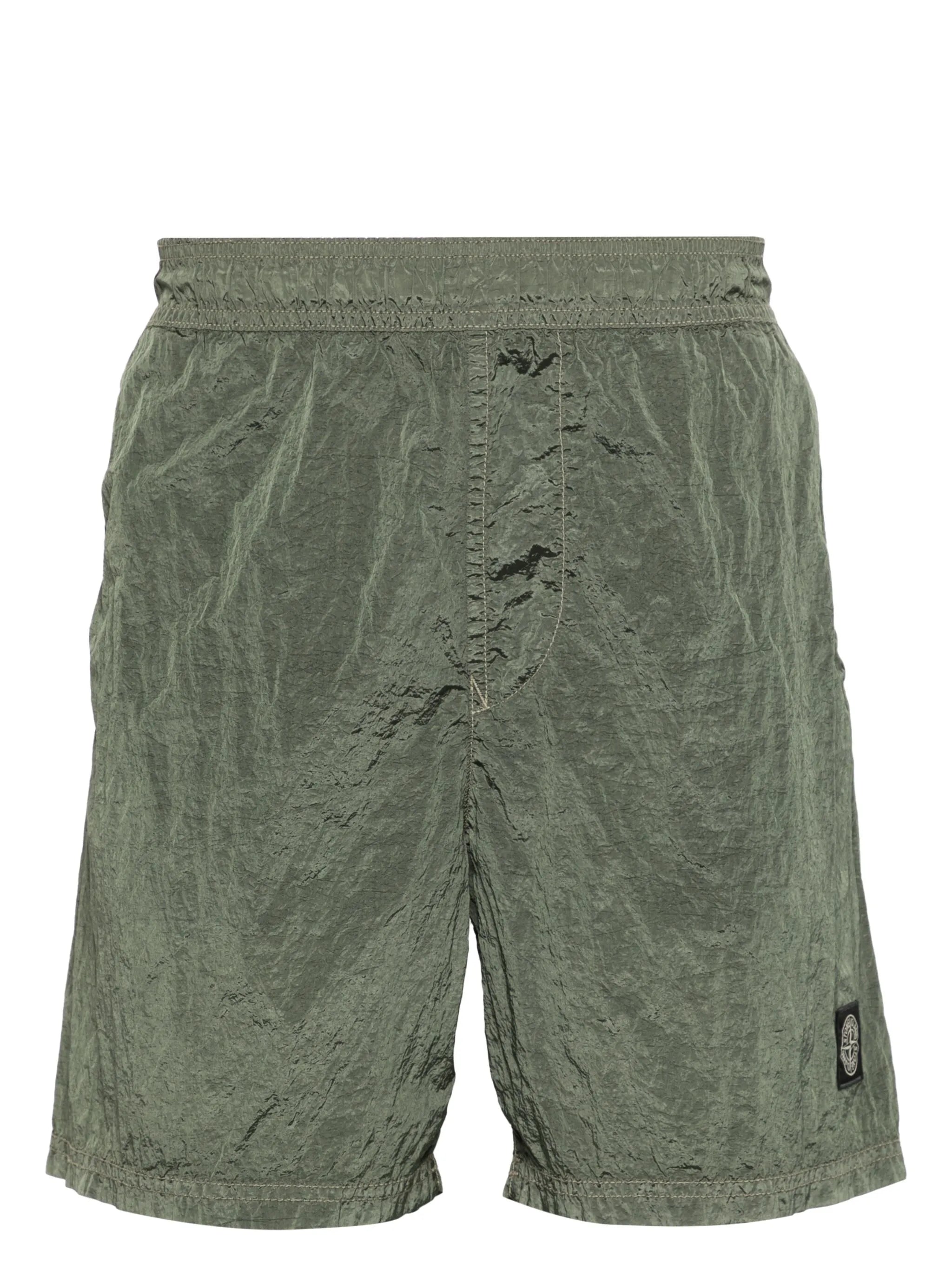 crinkled swim shorts
