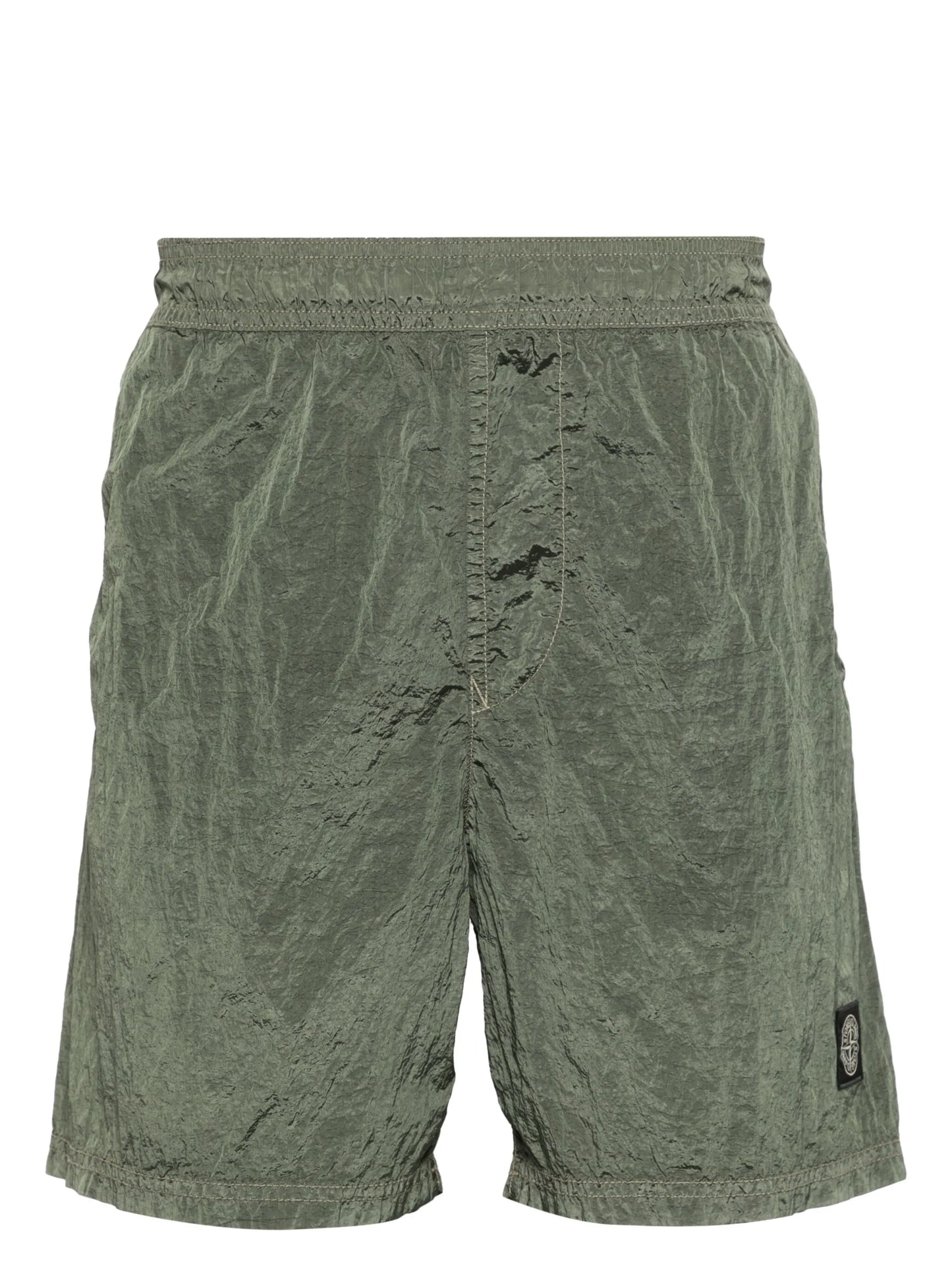 crinkled swim shorts