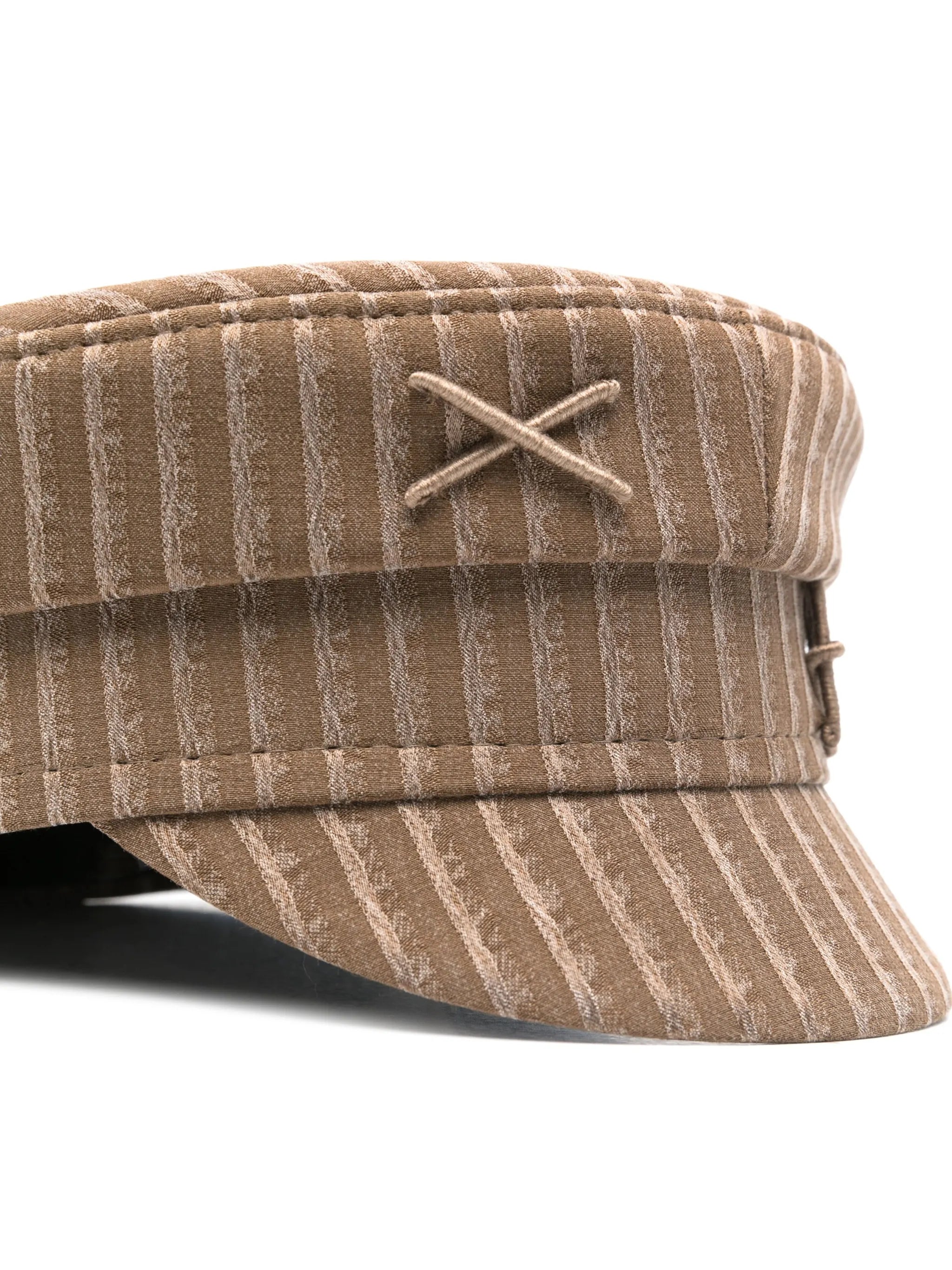 striped baker boy cap
