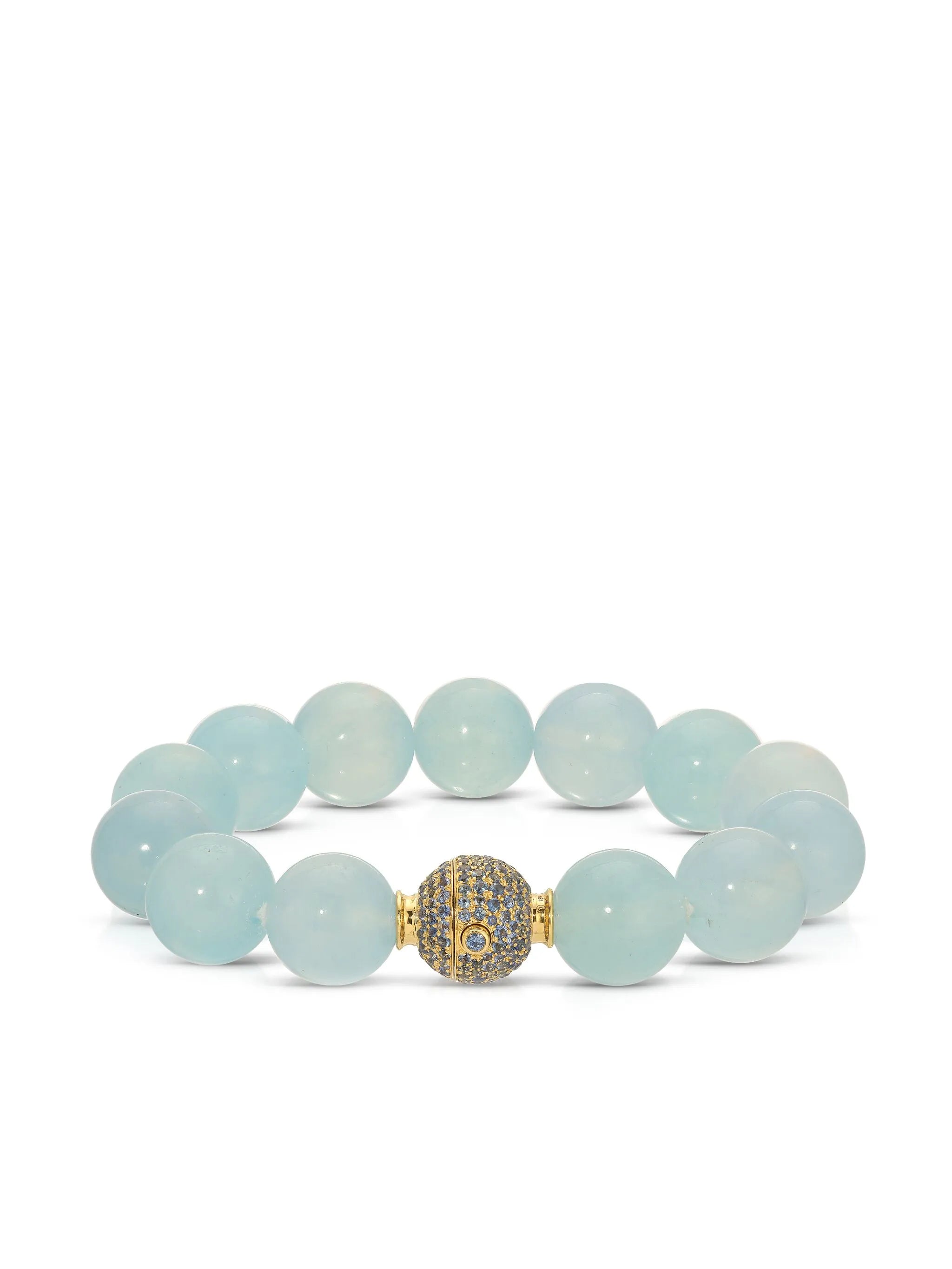 18kt yellow gold aquamarine bracelet