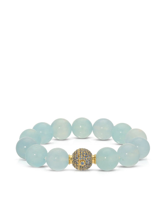 18kt yellow gold aquamarine bracelet