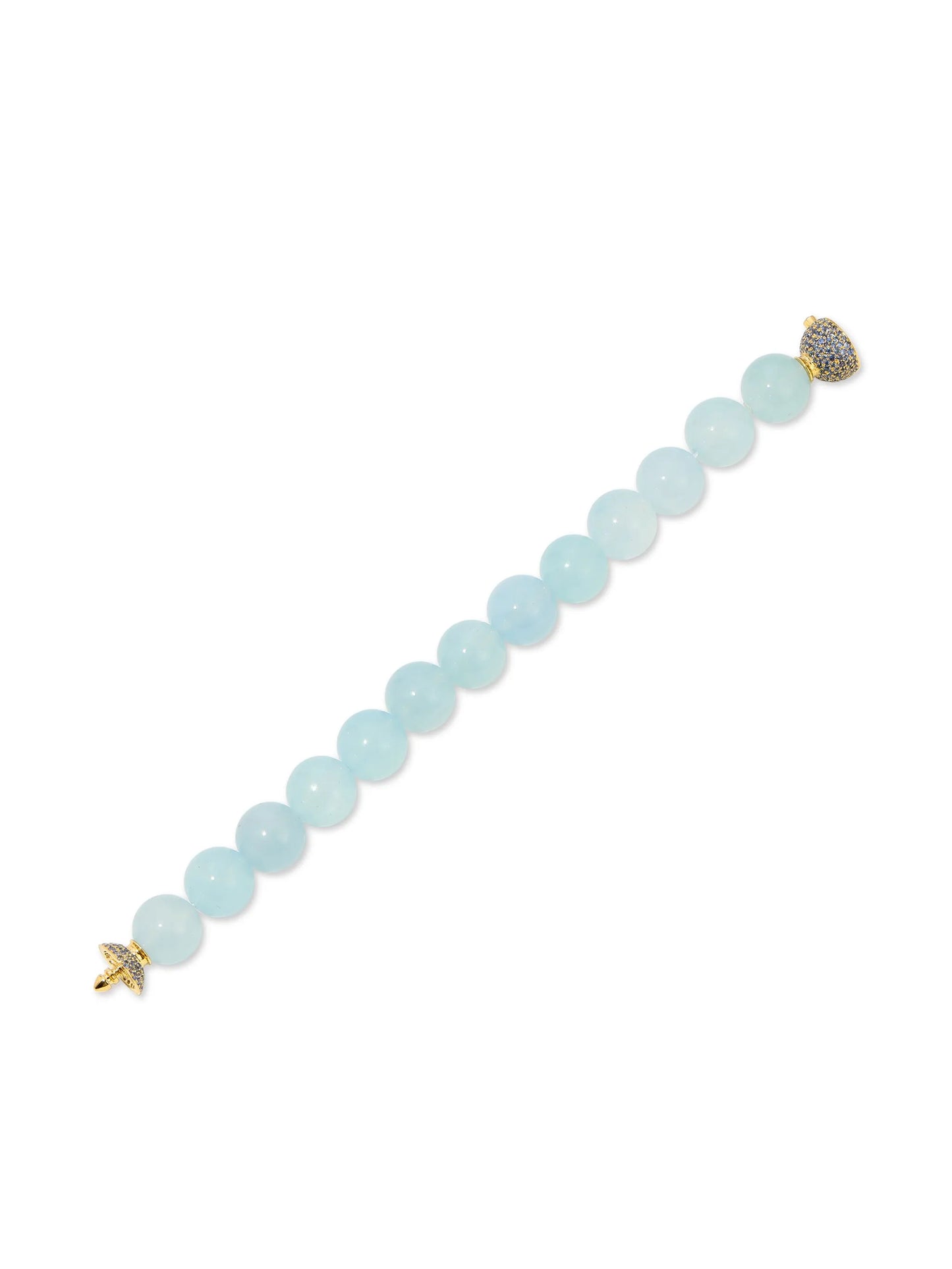 18kt yellow gold aquamarine bracelet