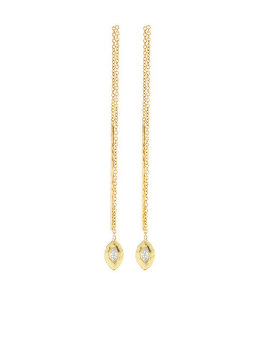 18kt yellow gold Nesting diamond earring