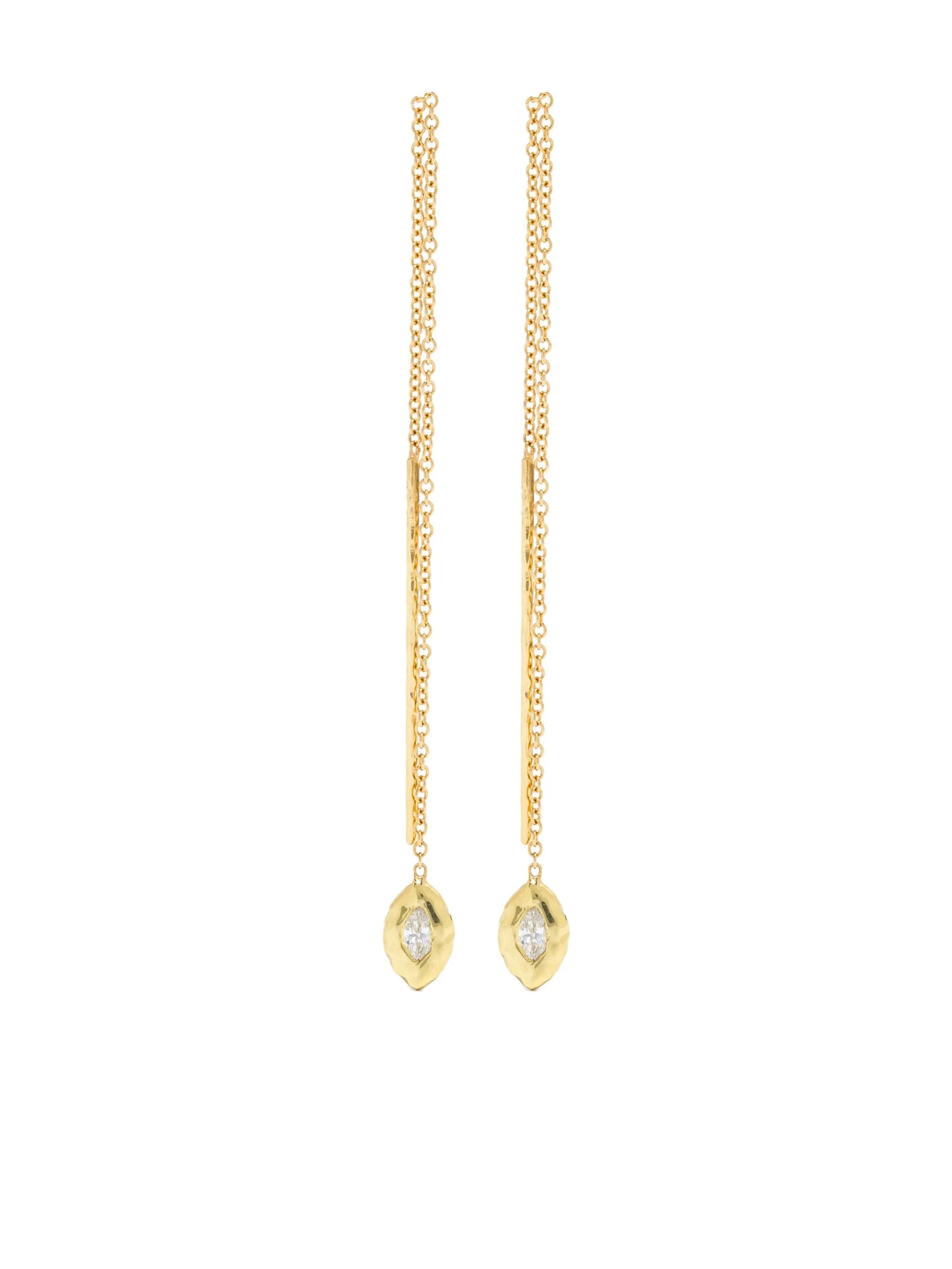 18kt yellow gold Nesting diamond earring