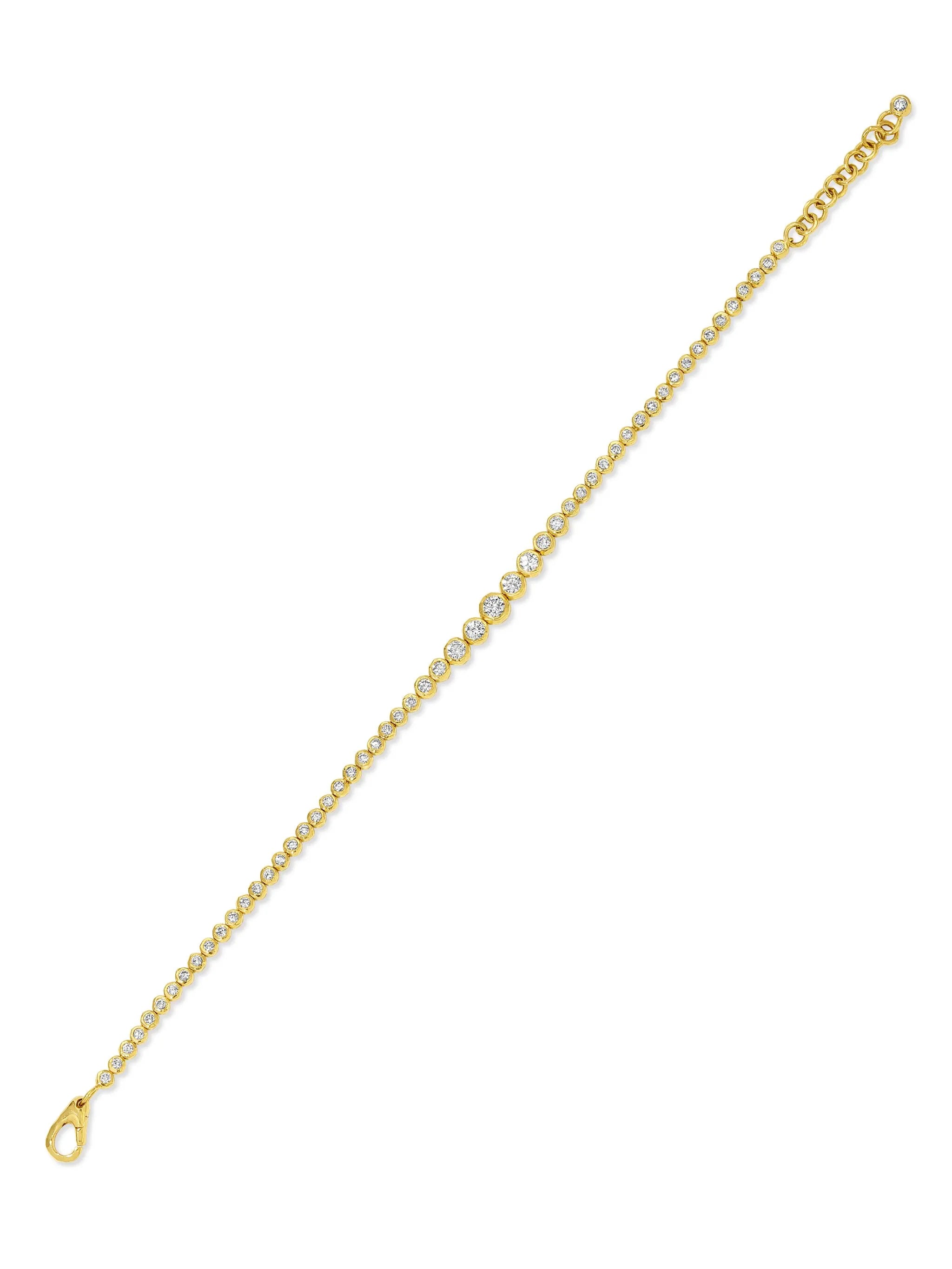 18kt yellow gold diamond bracelet
