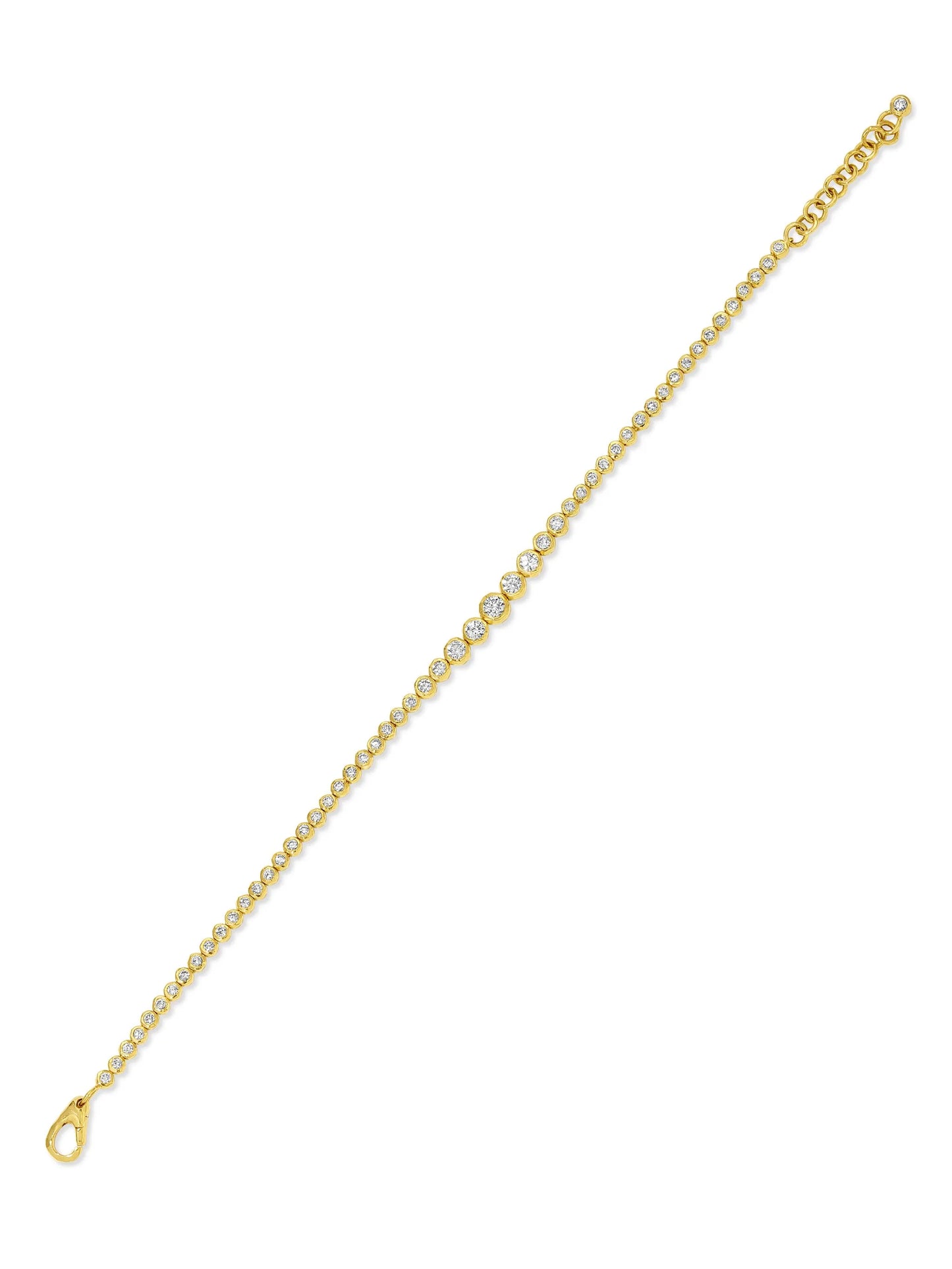 18kt yellow gold diamond bracelet