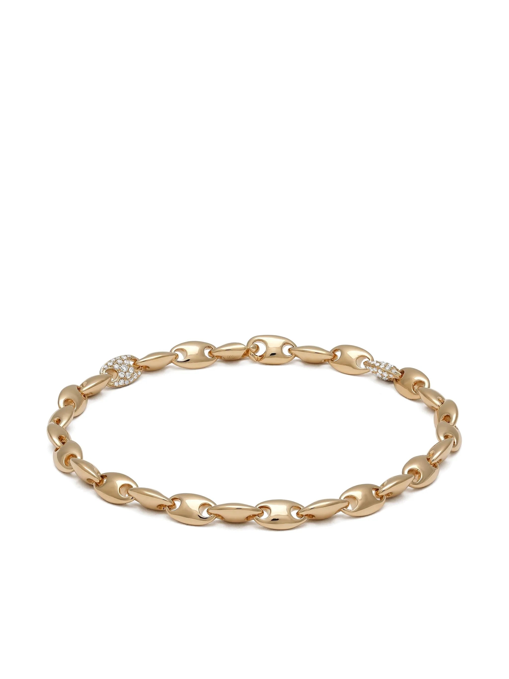 18kt yellow gold Neo diamond bracelet