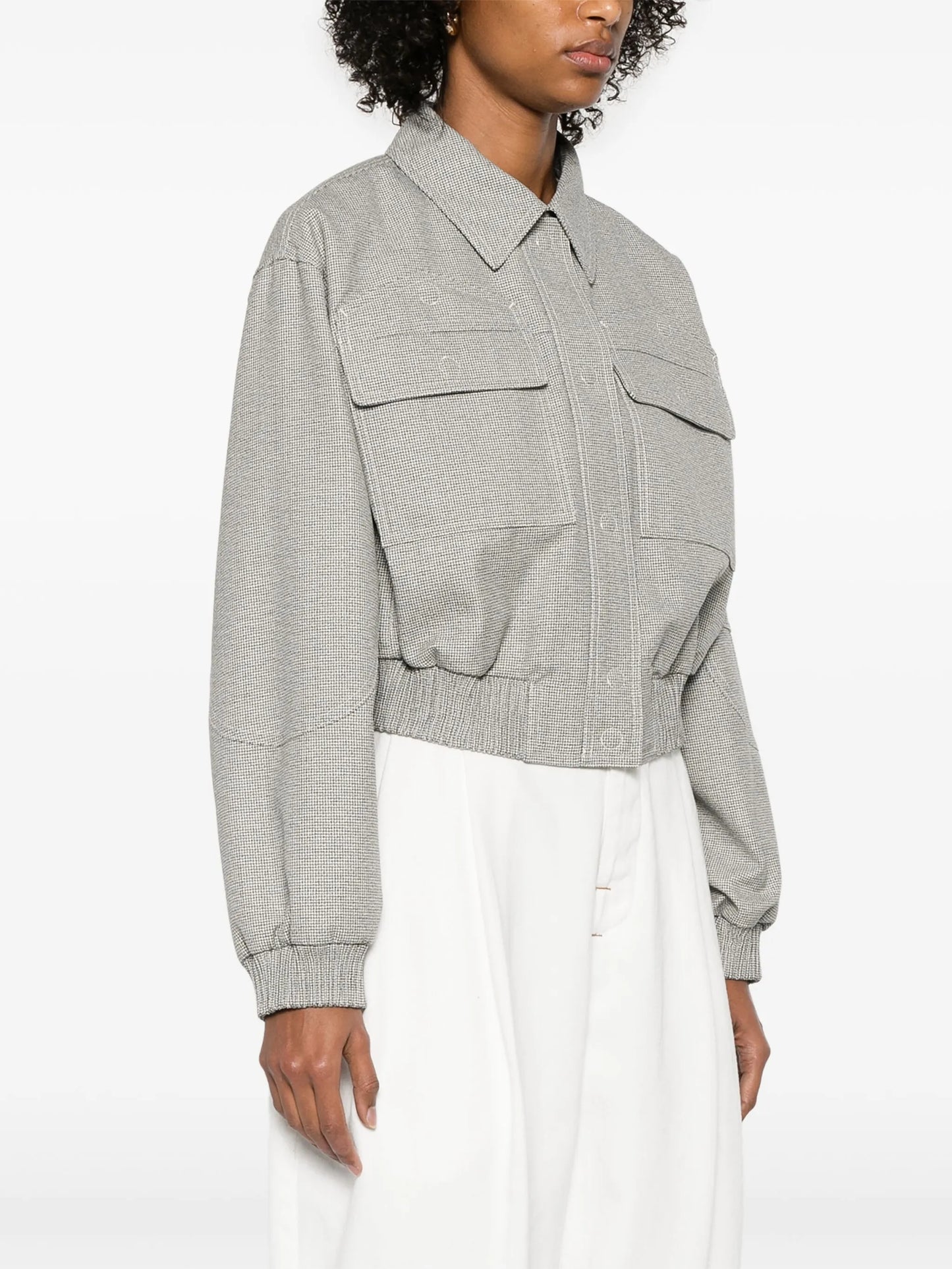micro-check jacket
