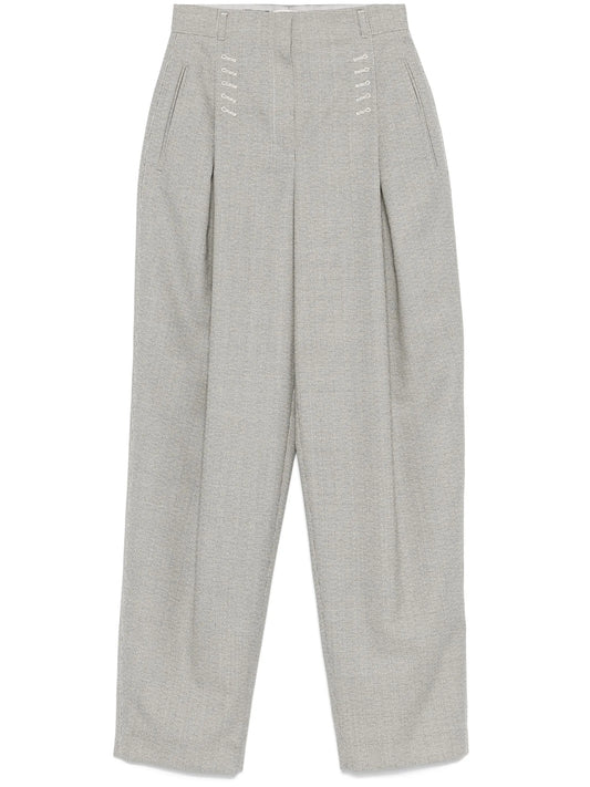 micro check trousers