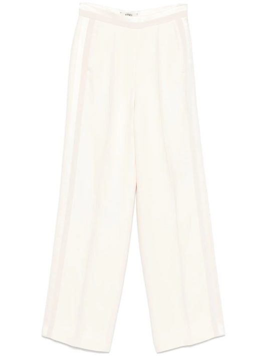 panelled wide-leg trousers