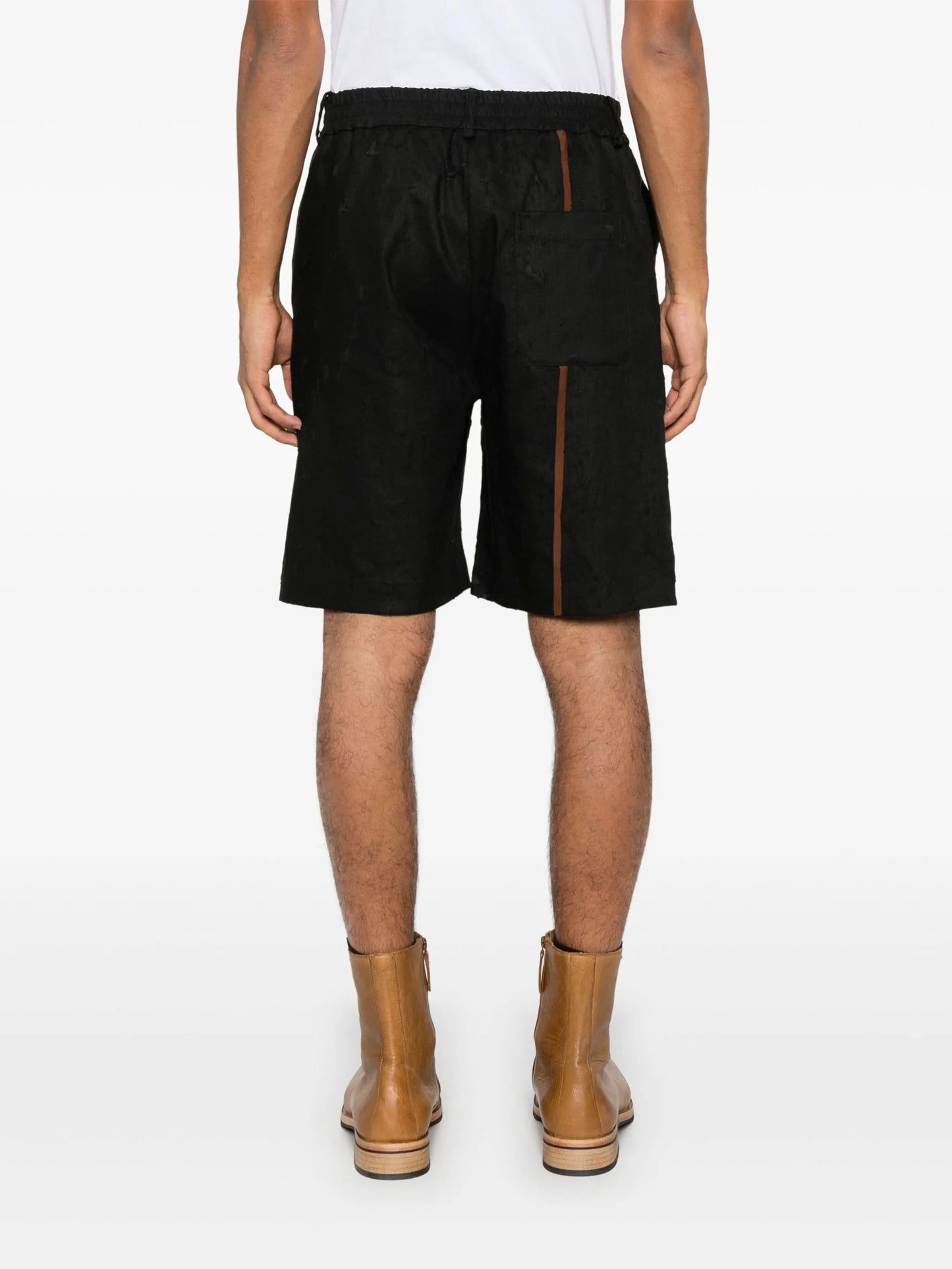 stripe-detail shorts